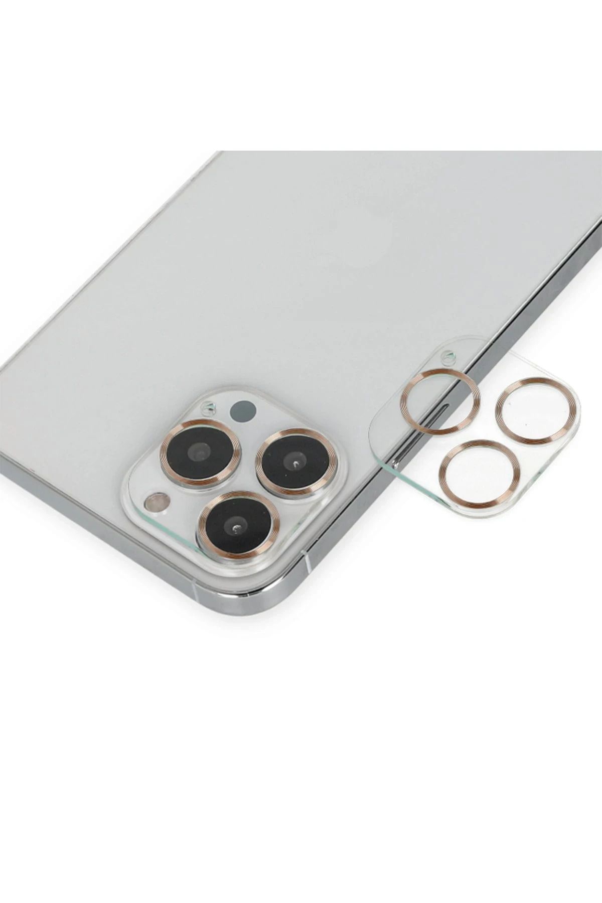 NewFace iPhone 14 Pro Max Band Metal Kamera Lens - Gold ALMLA