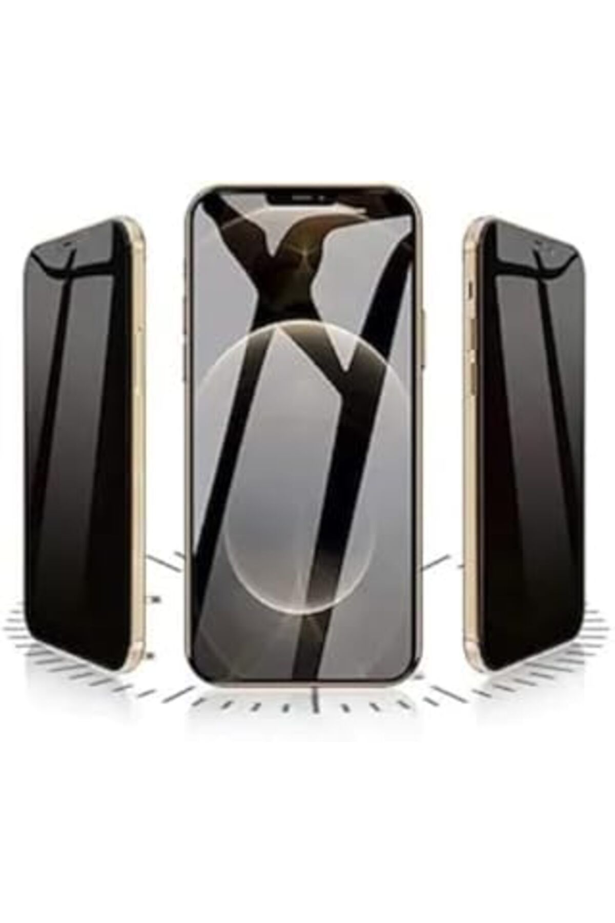 Pazarcan Toprak Bilişim Iphone 13/13 Pro Uyumlu Full Kaplama 6D Hayalet Ekran Koruyucu Dayanıklı 9H Temperli