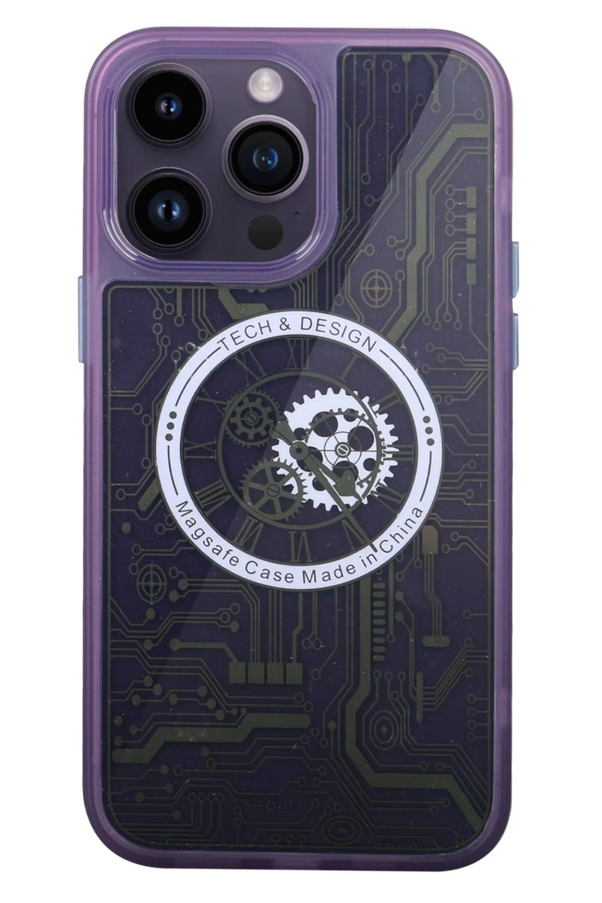 NewFace iPhone 14 Pro Max Kılıf Magic Magneticsafe Silikon - Derin Mor JOJUA