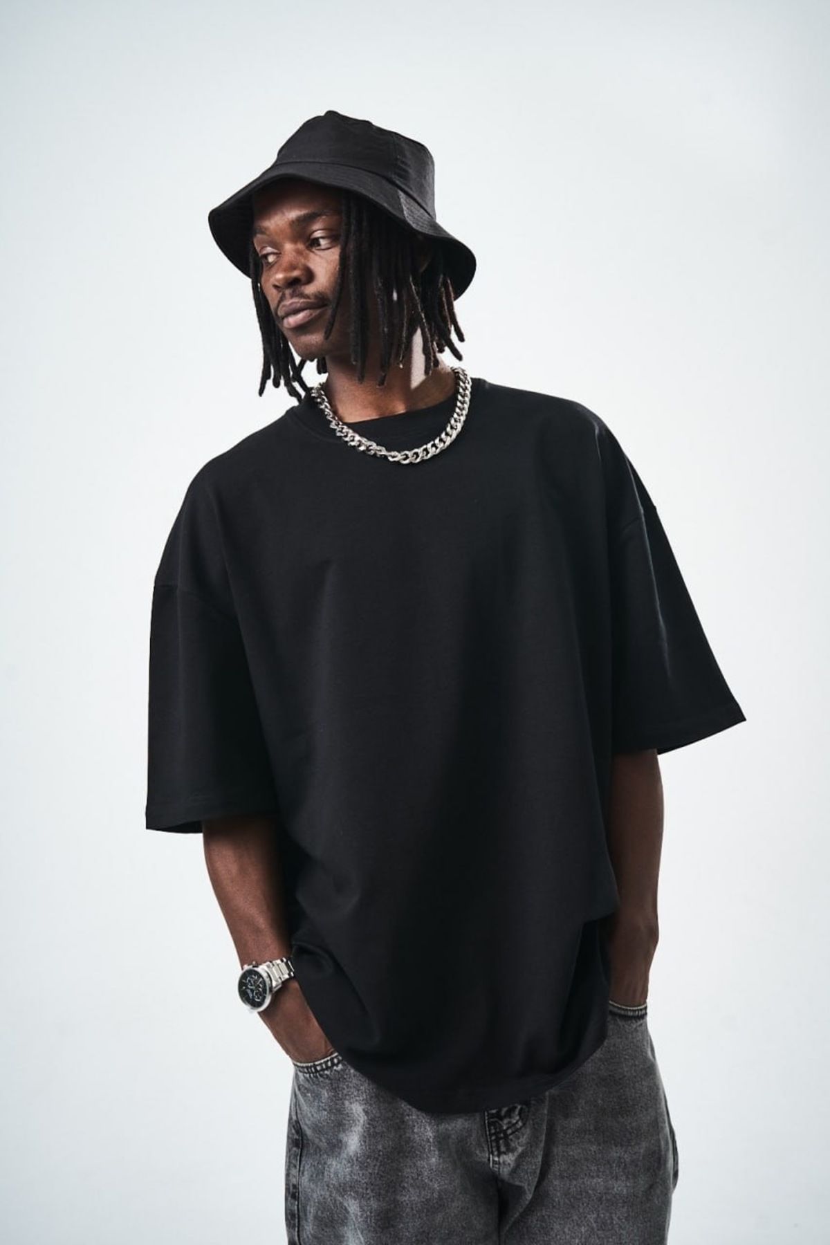 Escobar Siyah Oversize Unısex Tshirt