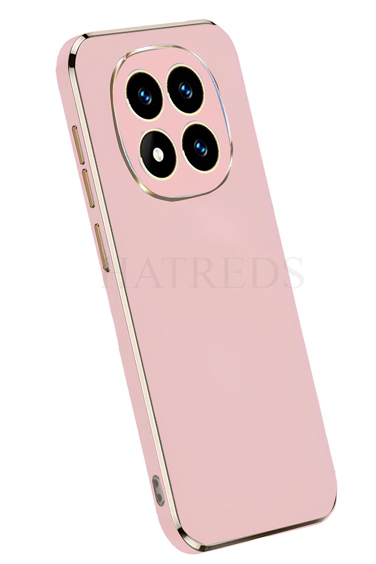 Hatreds Xiaomi Redmi Note 14 Pro Plus Kılıf Parlak Altın Kenarlı Kamera Korumalı Dayanıklı Kapak