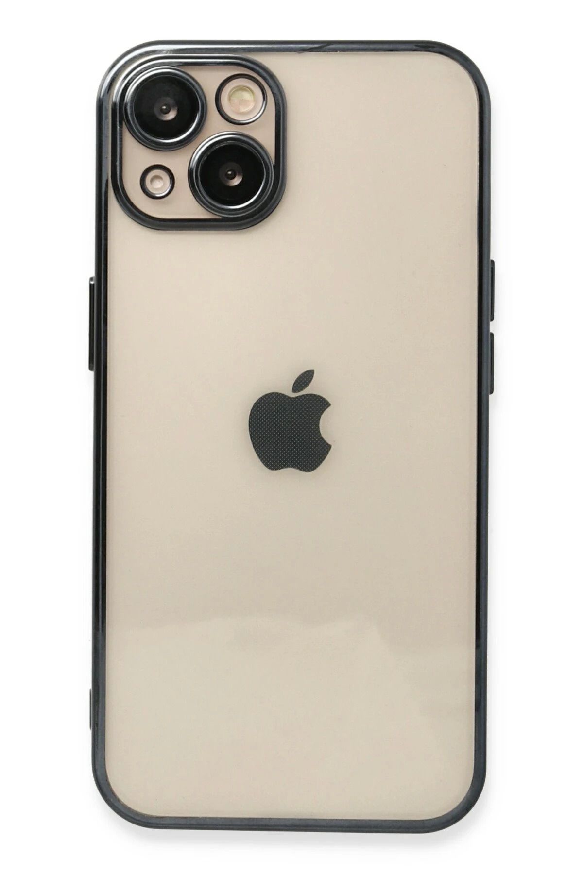 NewFace iPhone 14 Plus Kılıf Lensli Silikon - Siyah JOJUA