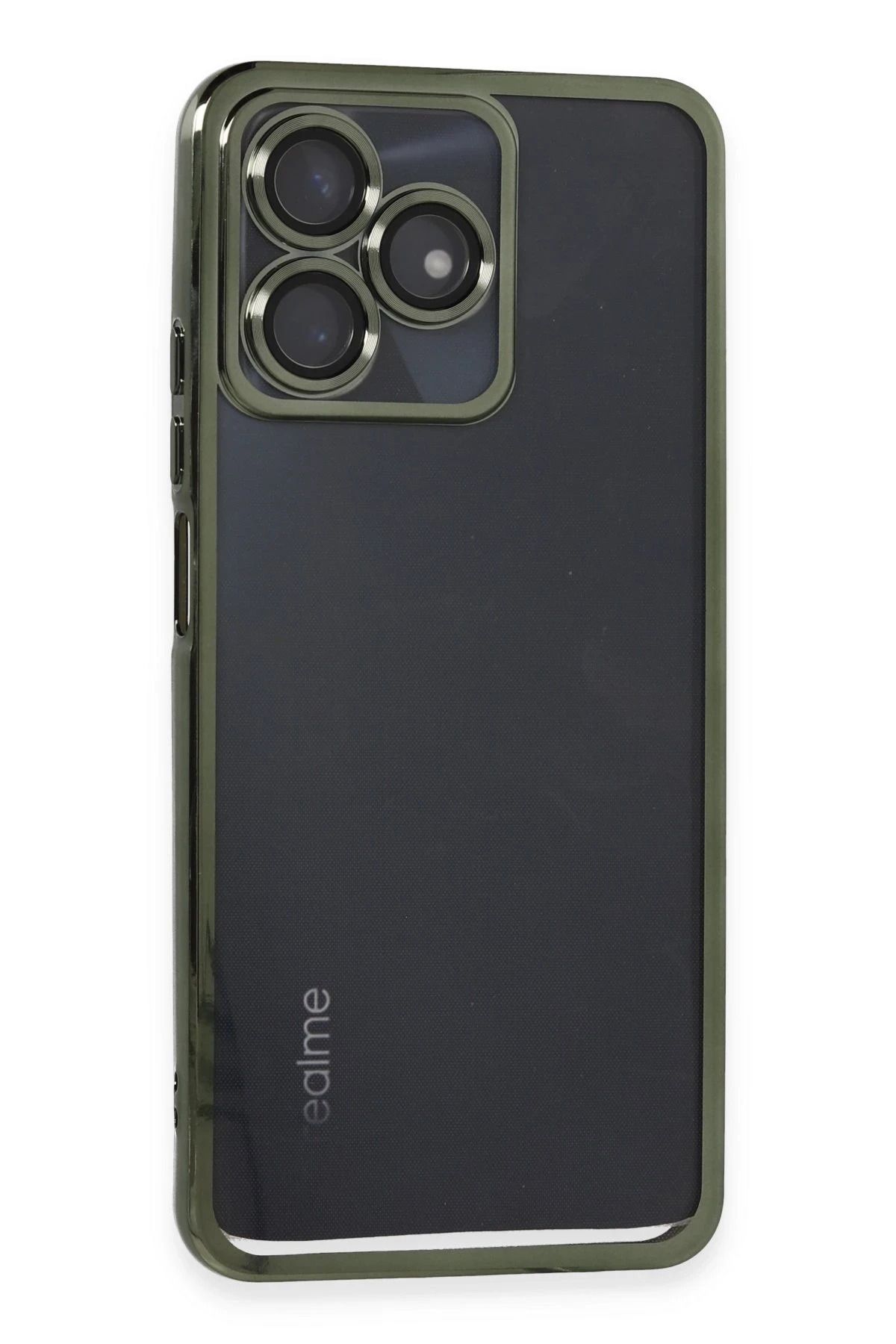 NewFace Realme C53 Kılıf Lensli Silikon - Yeşil JOJUA