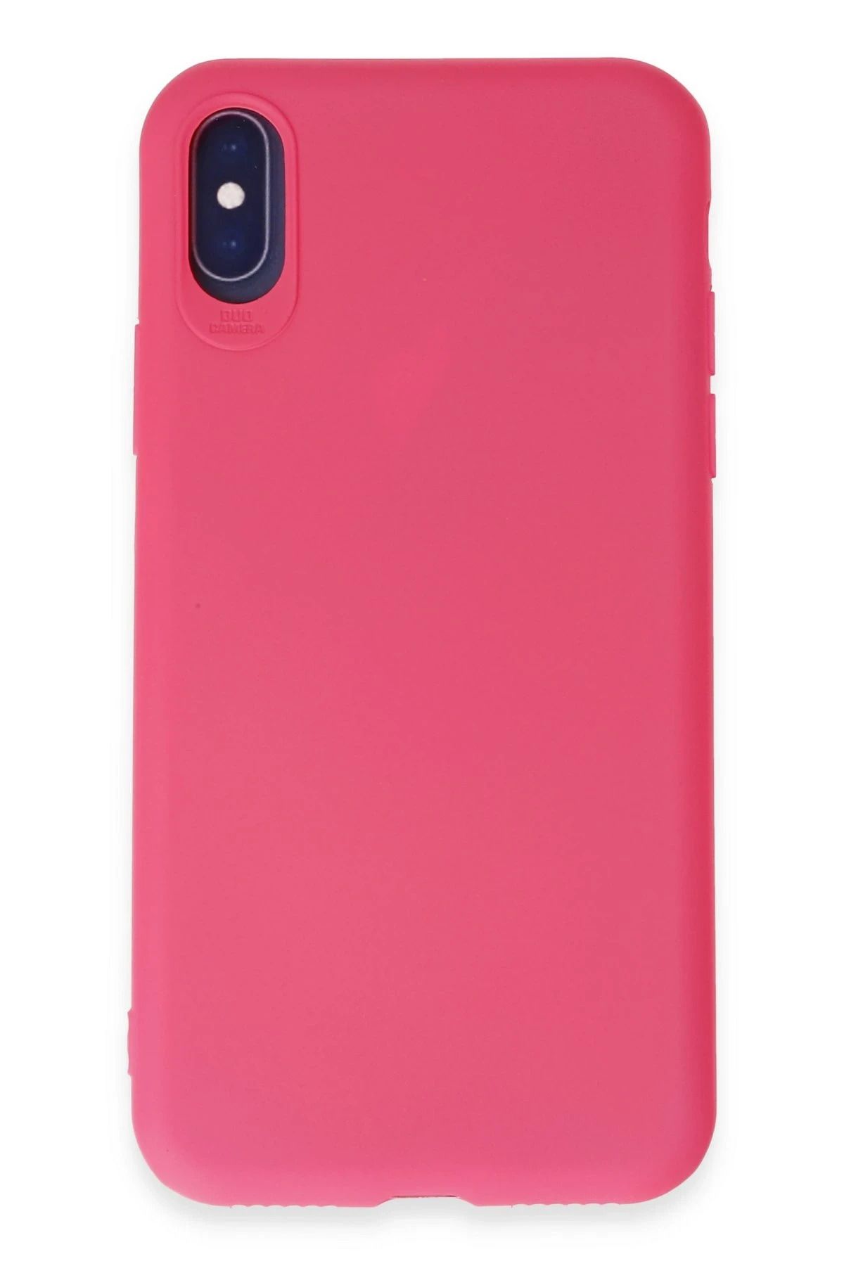 NewFace iPhone X Kılıf First Silikon - Pembe BSTMY