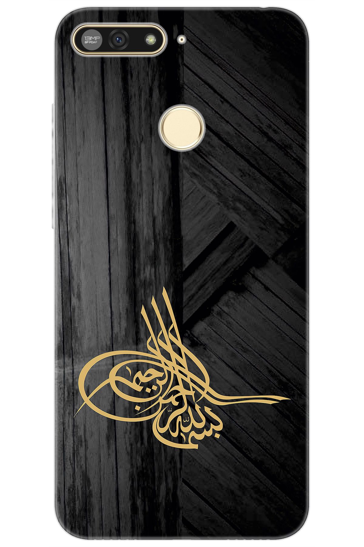 Ceppare Honor 7A (AUM-L29) Uyumlu Kılıf Desen Baskılı Silikon Tuğra Tasarım STK:374 CP-FuJG979