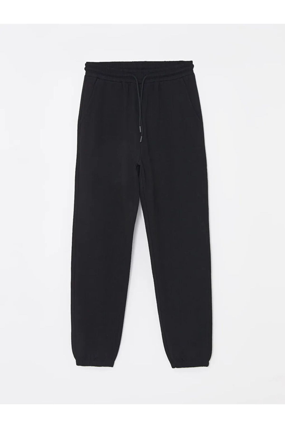 LC Waikiki LCWAIKIKI Basic Yeni Siyah Kadın Beli Lastikli Düz Jogger Eşofman Altı