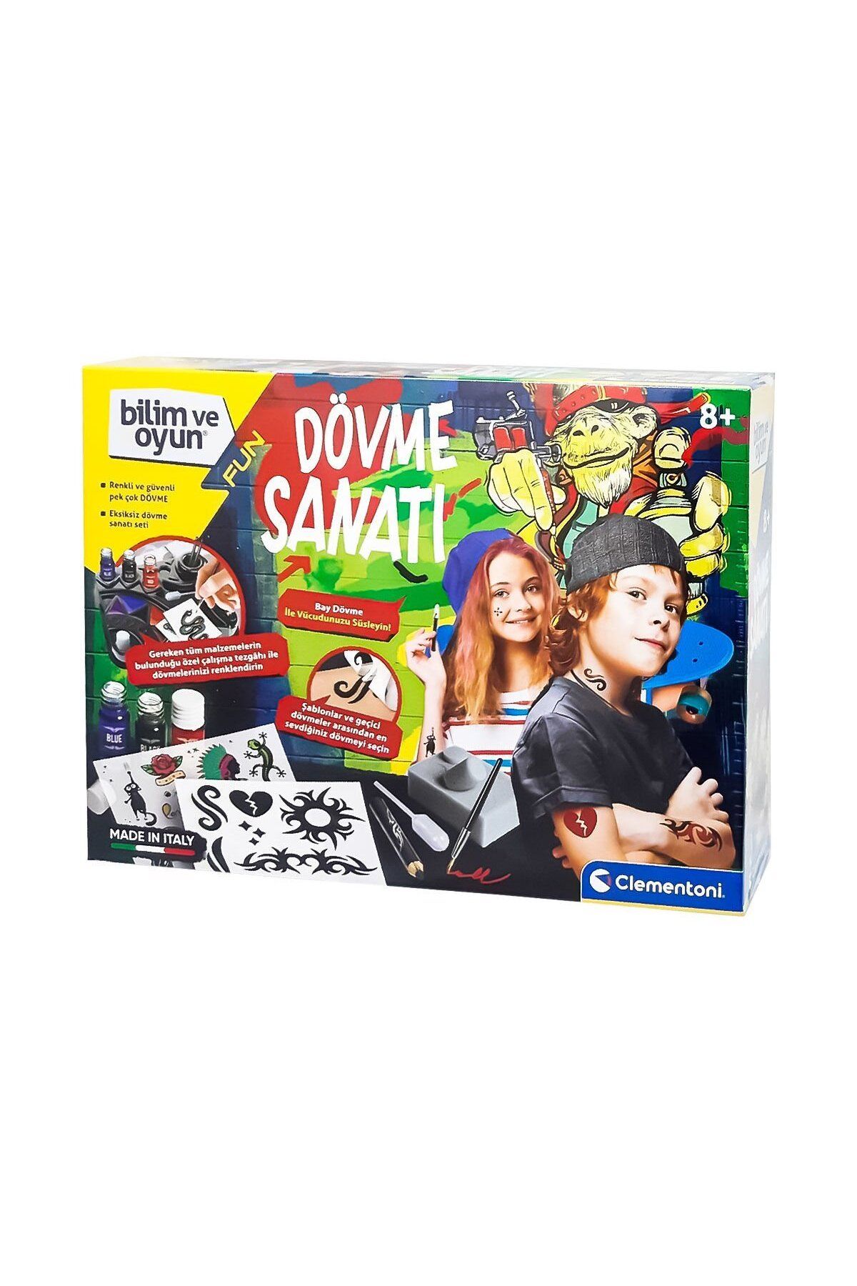 Clementoni Çocuk 64329 Dövme Sanatı - Bilim ve Oyun +8 yaş