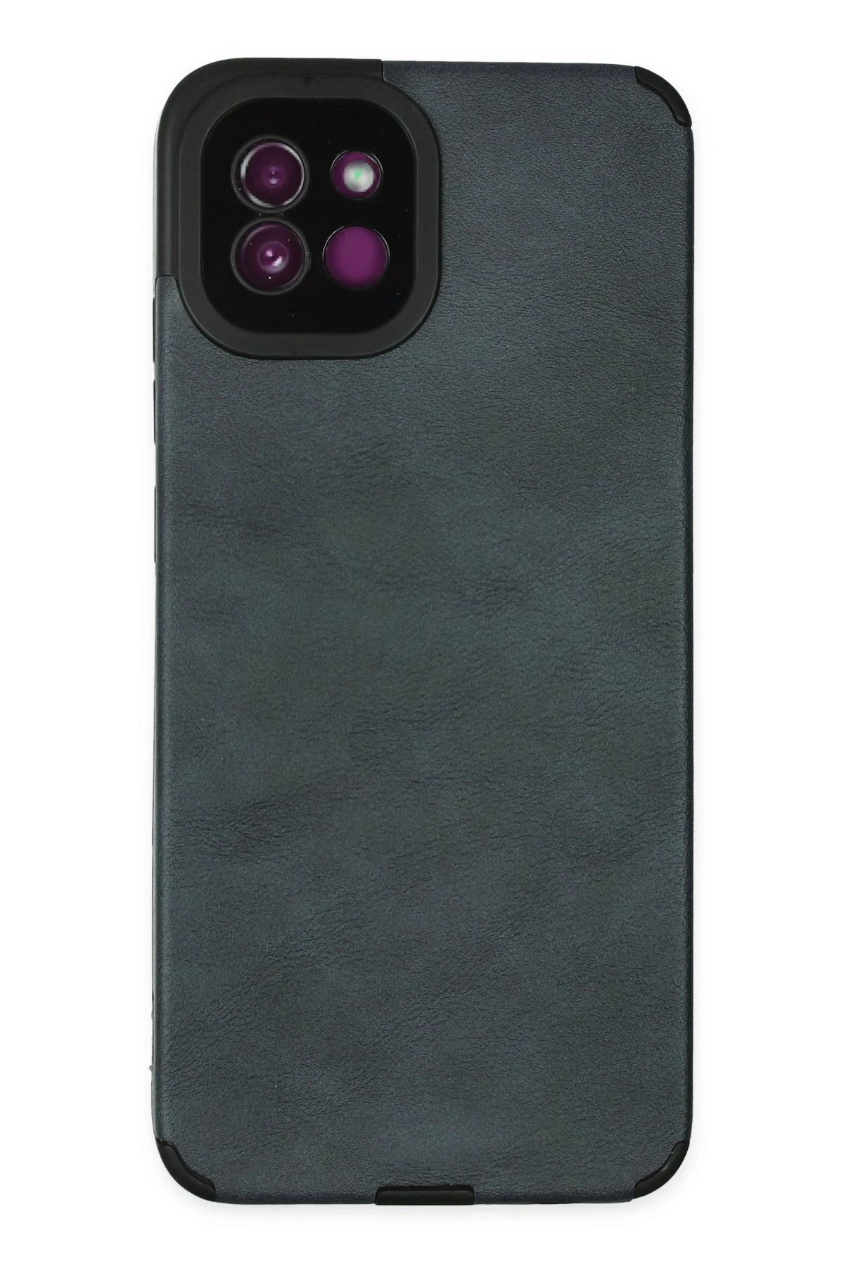 NewFace Samsung Galaxy A03 Kılıf Loop Deri Silikon - Lacivert NRMSA