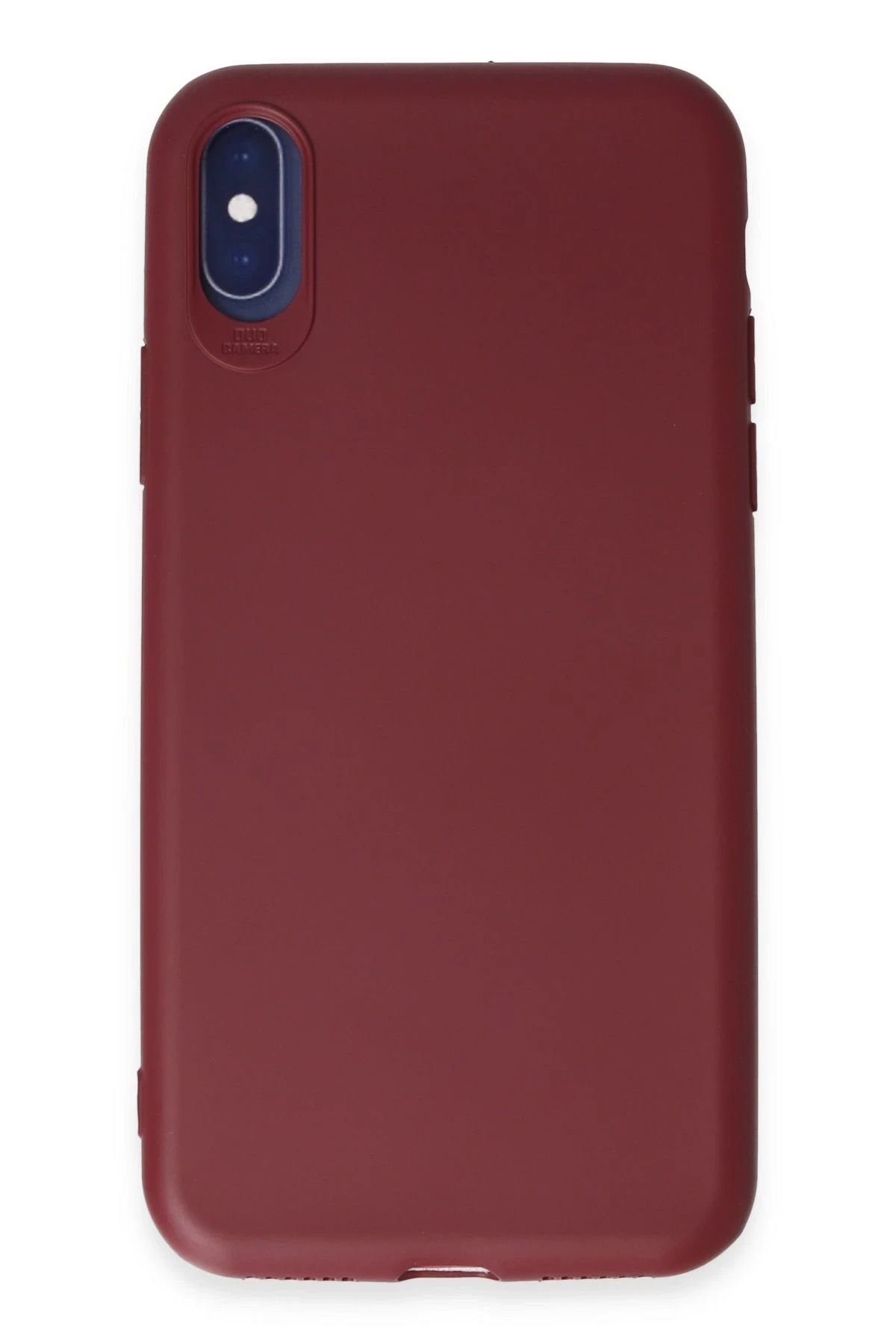 NewFace iPhone X Kılıf First Silikon - Kiremit HNZRN