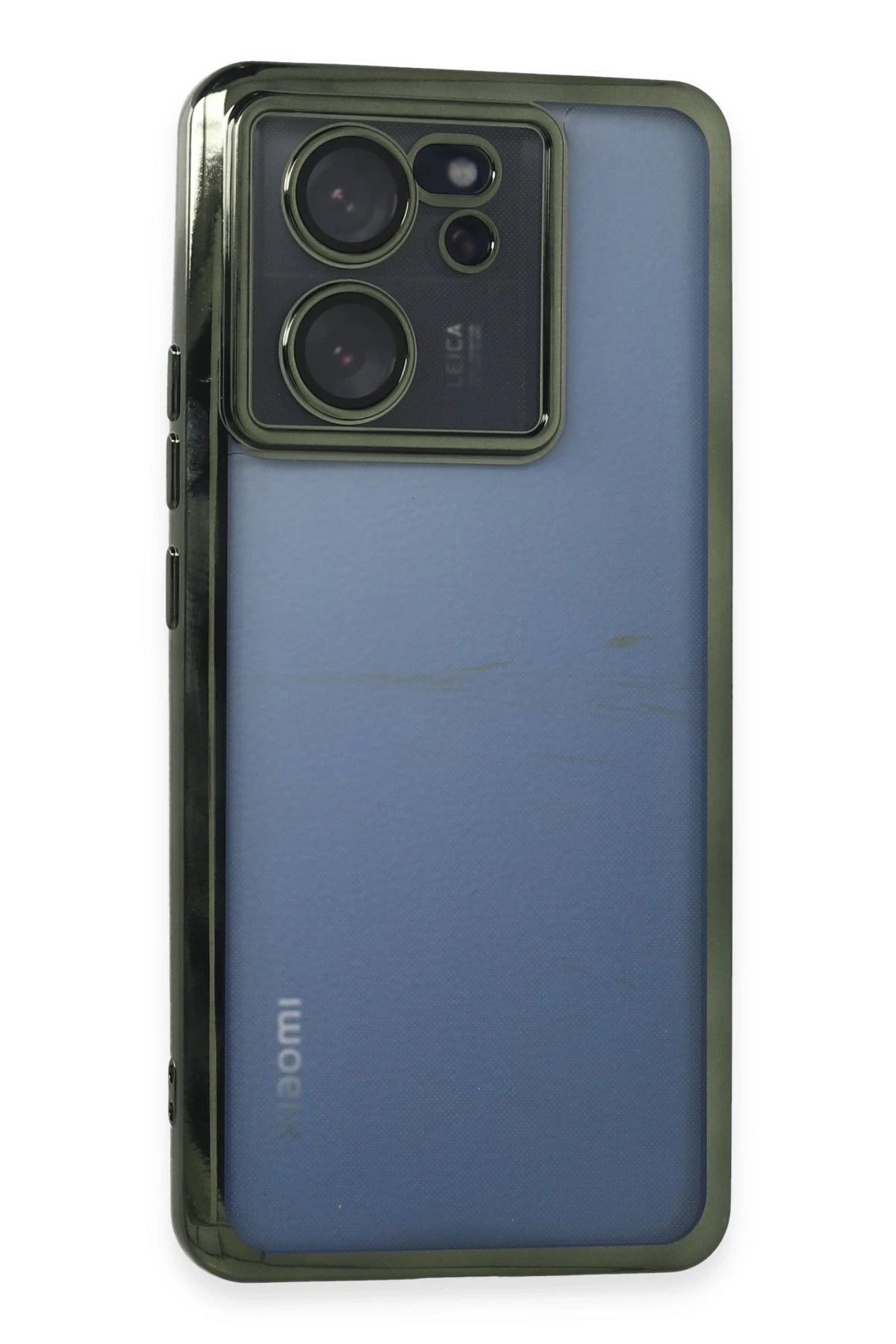 NewFace Xiaomi Mi 13T Kılıf Lensli Silikon - Yeşil JOJUA