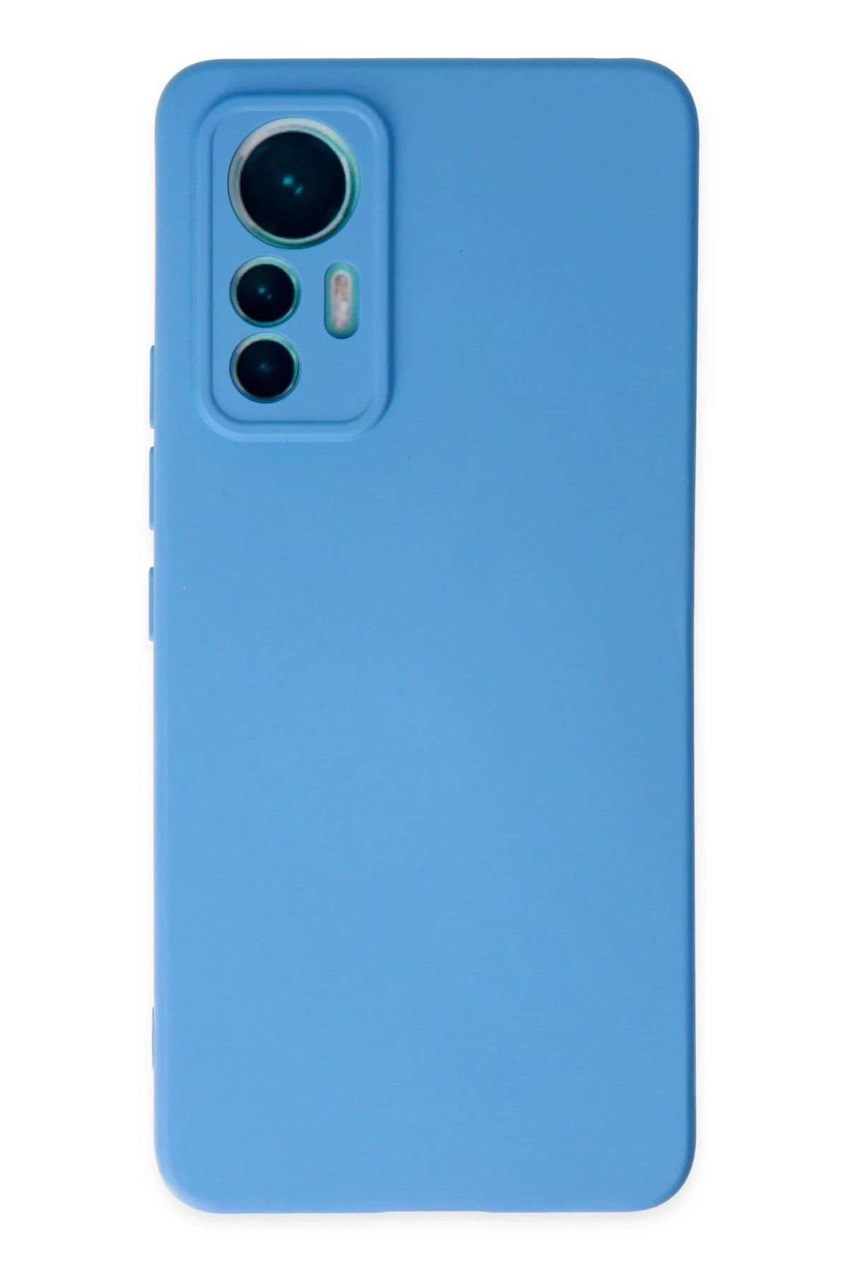 NewFace Xiaomi Mi 12 Lite Kılıf Nano içi Kadife Silikon - Mavi YNSMR