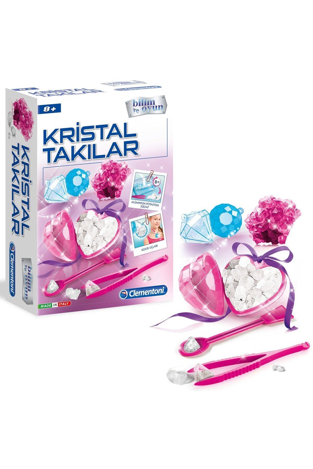 Clementoni Çocuk 64599 Kristal Takılar - Bilim ve Oyun +8 yaş