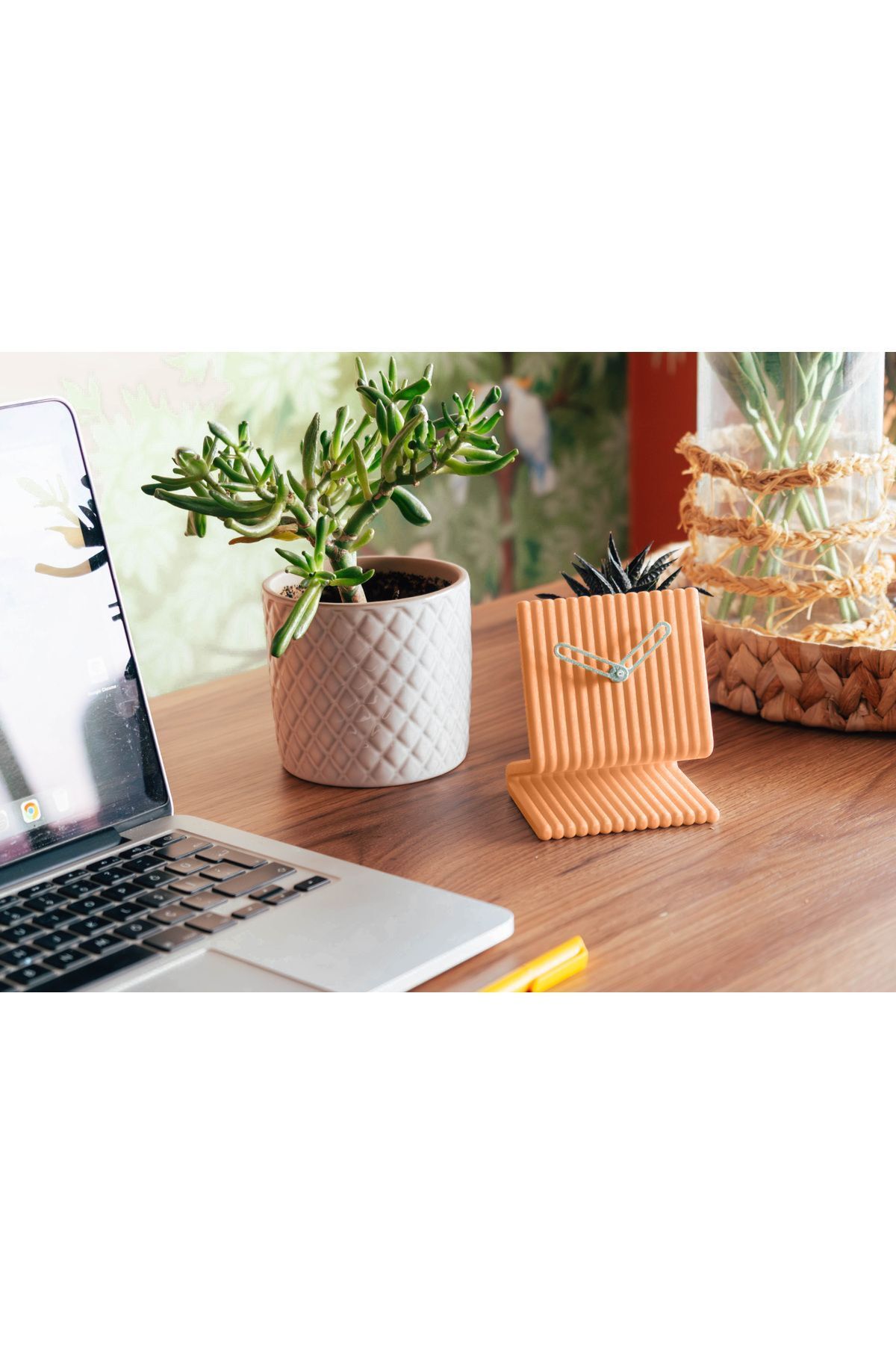 arslart Minimal Tasarımlı Masa Saati, Modern Dekoratif Saat, ofis saati, yatak yanı saati