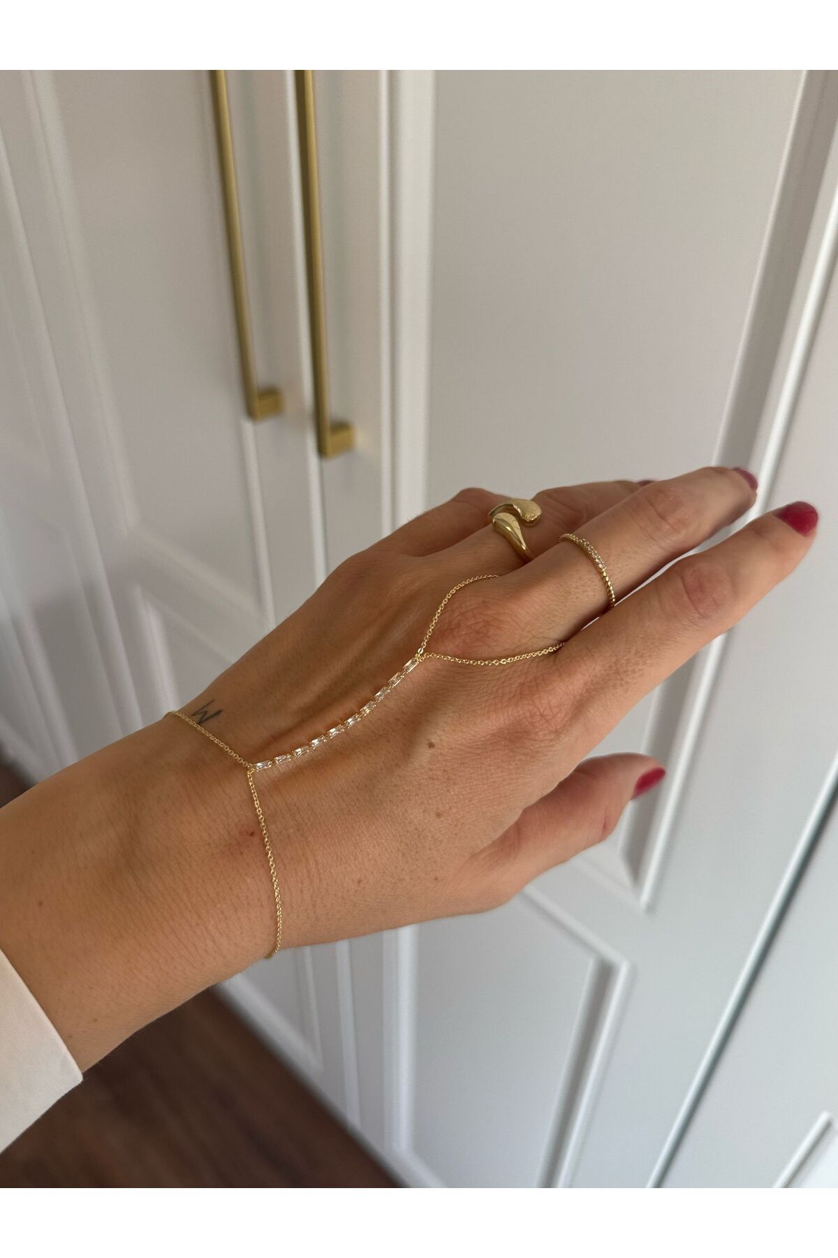 MODA Gold Rengi Vip Seri Taşlı Şahmeran