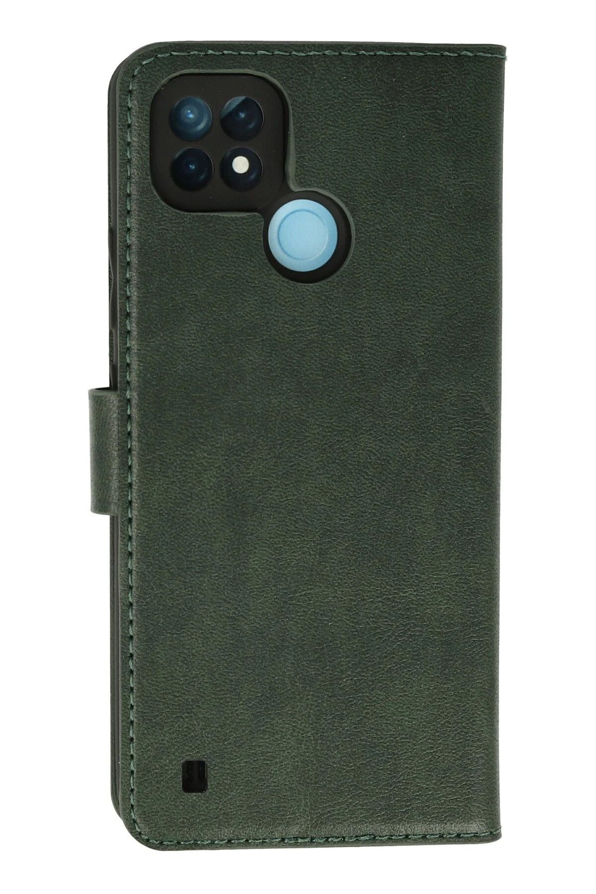 NewFace Realme C21 Kılıf Trend S Plus Kapaklı Kılıf - Yeşil JOJUA