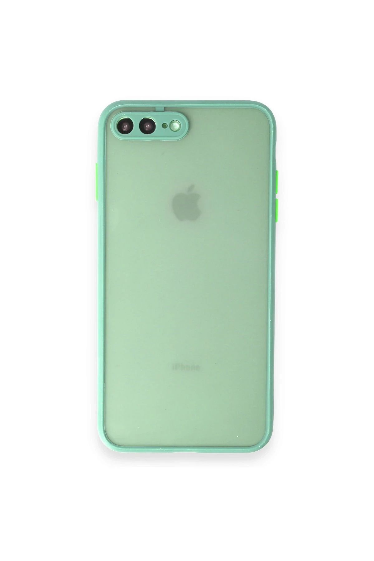 NewFace iPhone 7 Plus Kılıf Montreal Silikon Kapak - Turkuaz HNZRN