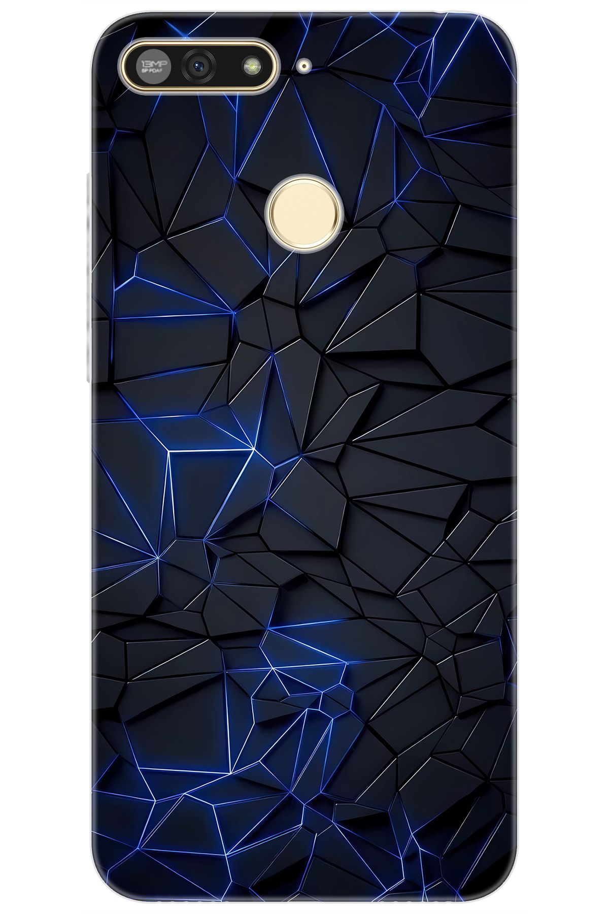 Ceppare Honor 7A (AUM-L29) Uyumlu Kılıf Desen Baskılı Silikon Prizmatik Tasarım STK:667 CP-BAsviJ3