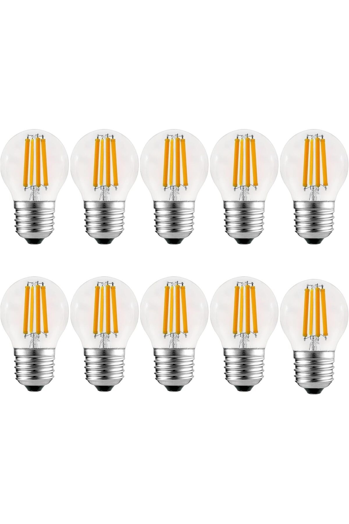 STOREMAX nffashopm Geldi 6 Watt Mini Top Ampul Led Filament G45 Şeffaf Cam Rustik Ampul E27 Duy 3000k Gün I