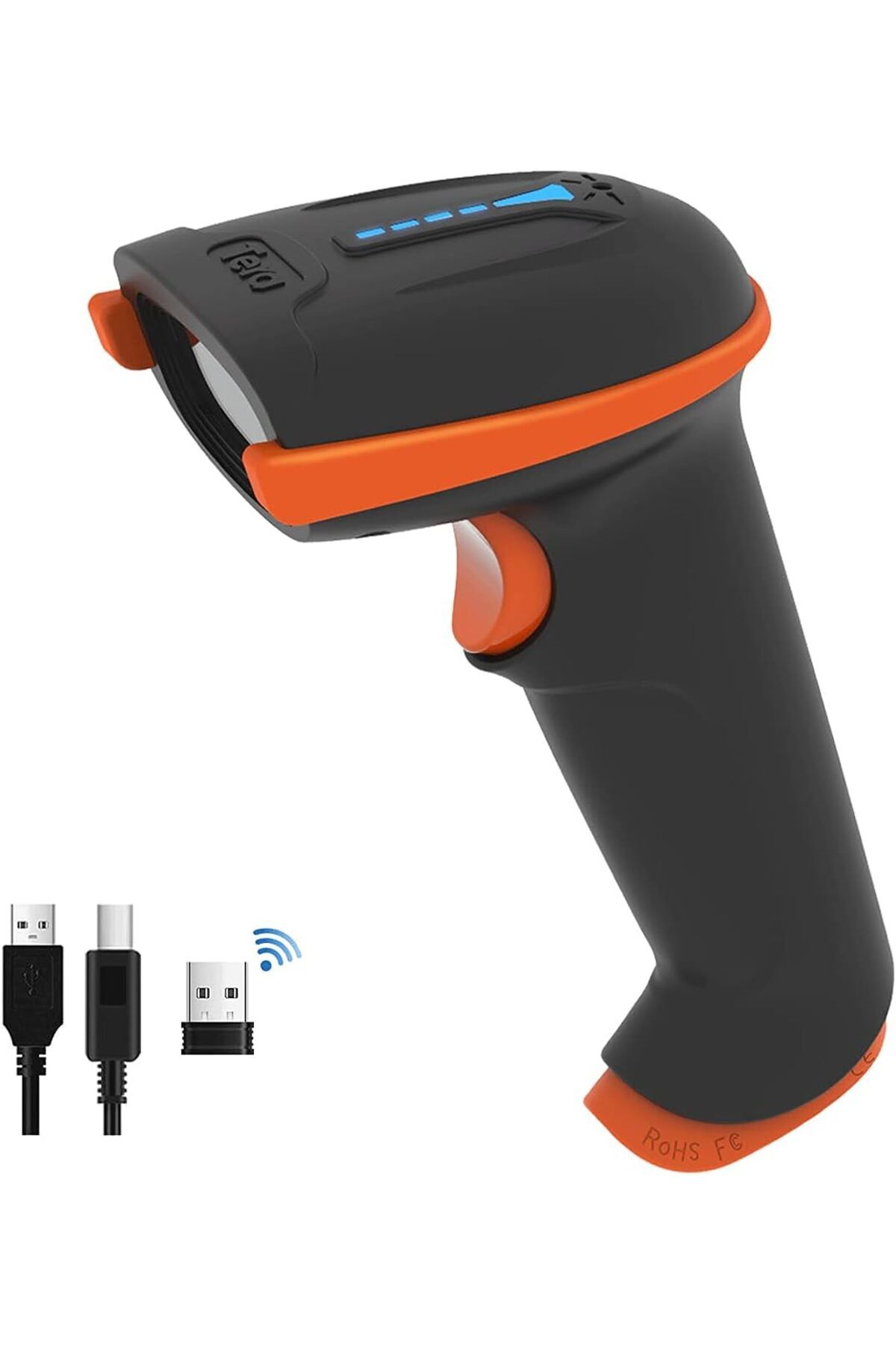 STOREMAX Barkod Tarayıcı 1D 2D QR Kablosuz 2.4Gh+Kablolu USB 2.0 Kablolu El Tarayıcı Barkod Oku