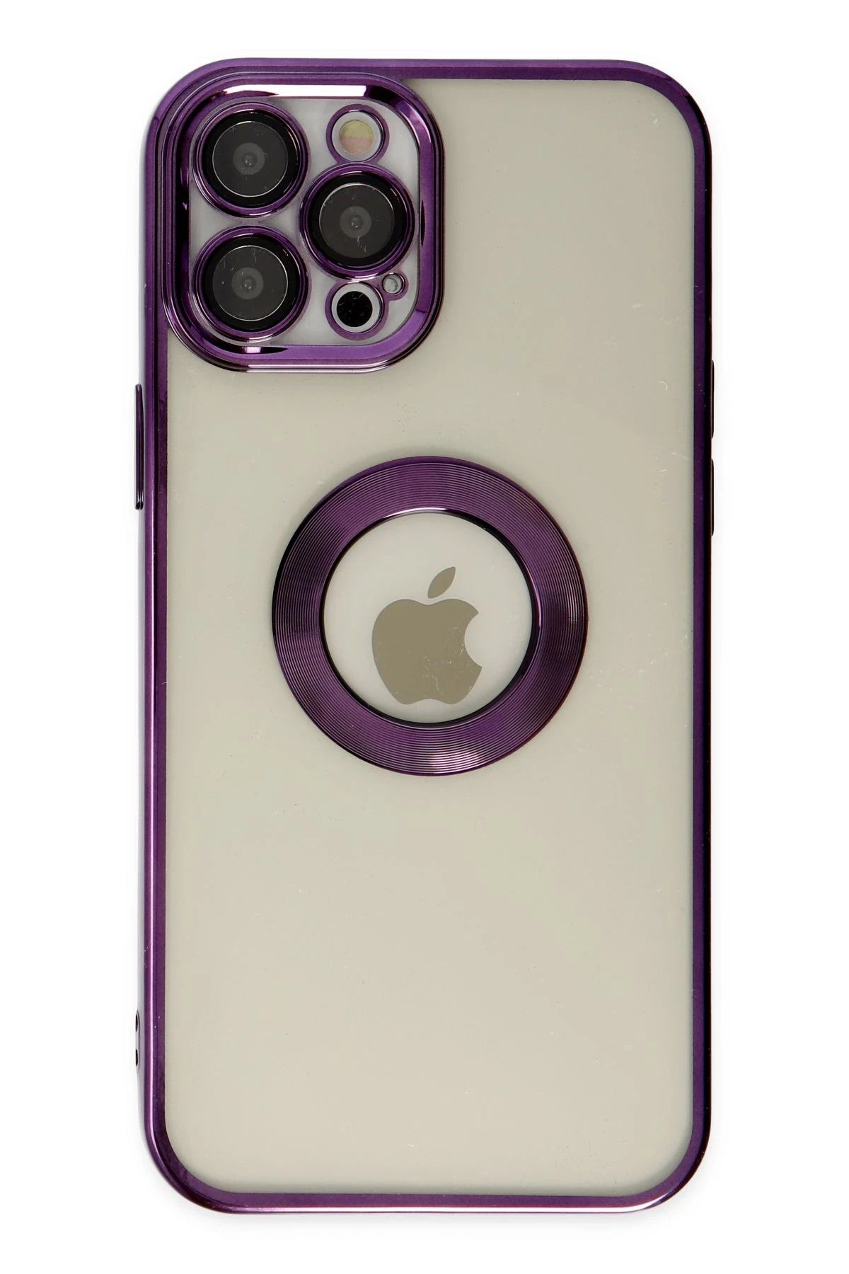 NewFace iPhone 12 Pro Max Kılıf Slot Silikon - Mor JOJUA