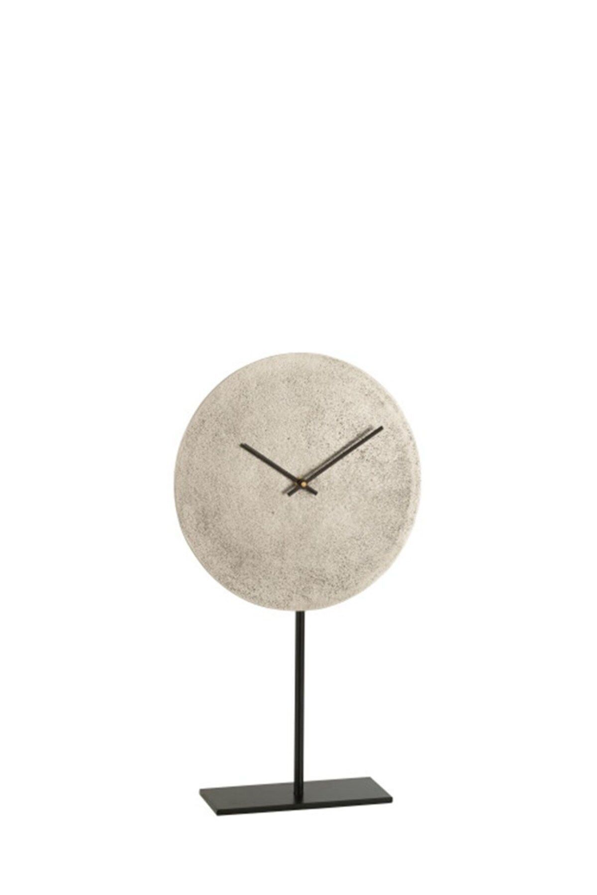 Laromita Decoration AYAKLI GÜMÜŞ METAL SAAT