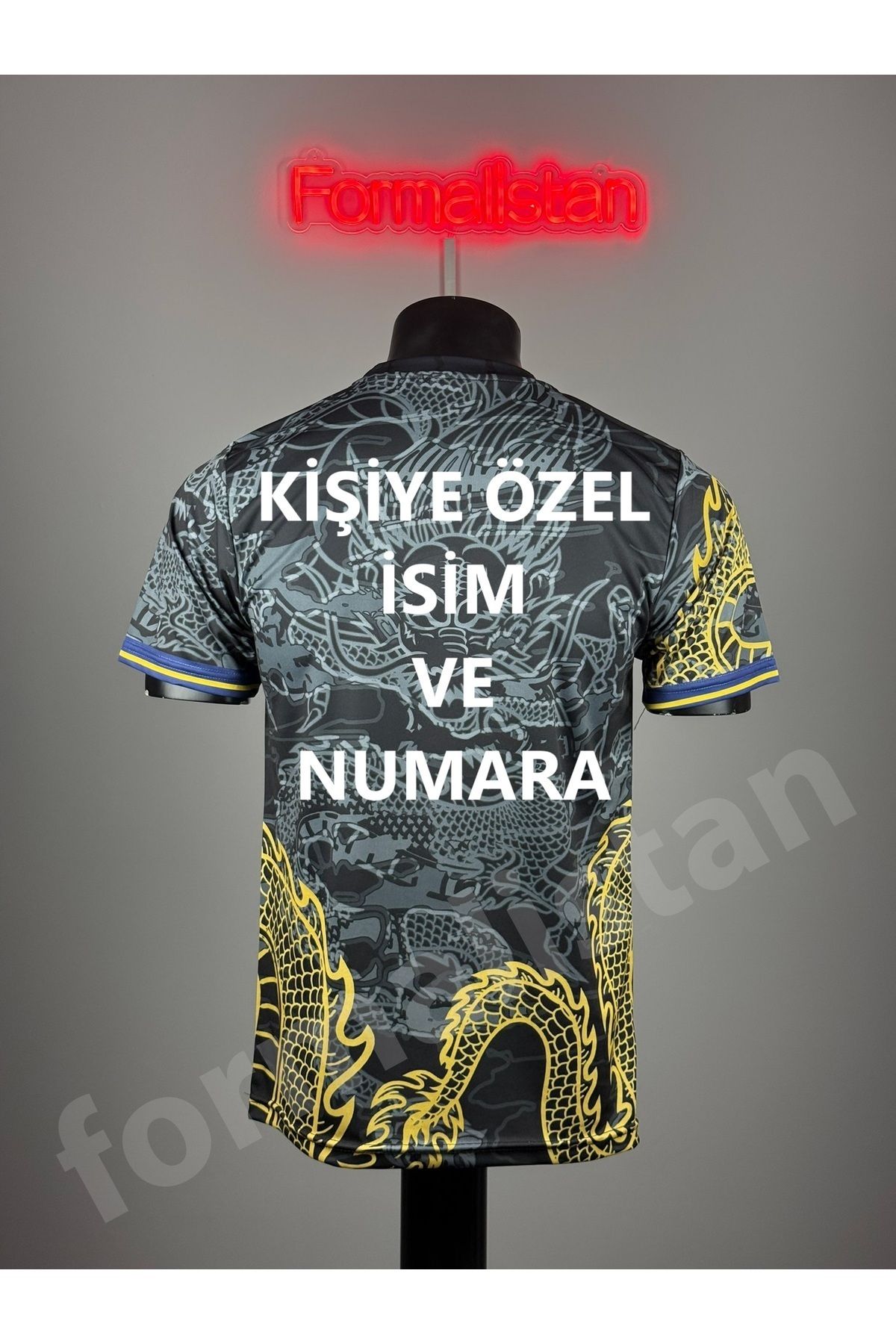Quaxram Kişiye Özel Baskılı Rê.âl-Mâdrid Futbol Forması - Dragon