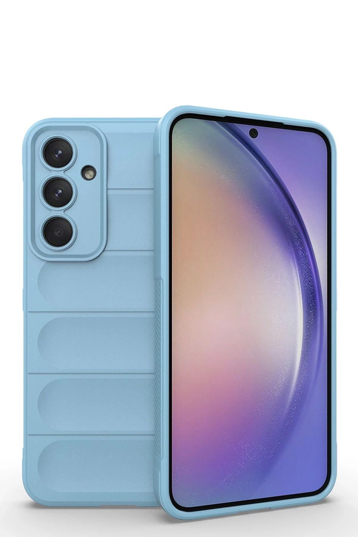 NewFace Samsung Galaxy M14 5G Kılıf Optimum Silikon - Sky Blue JOJUA