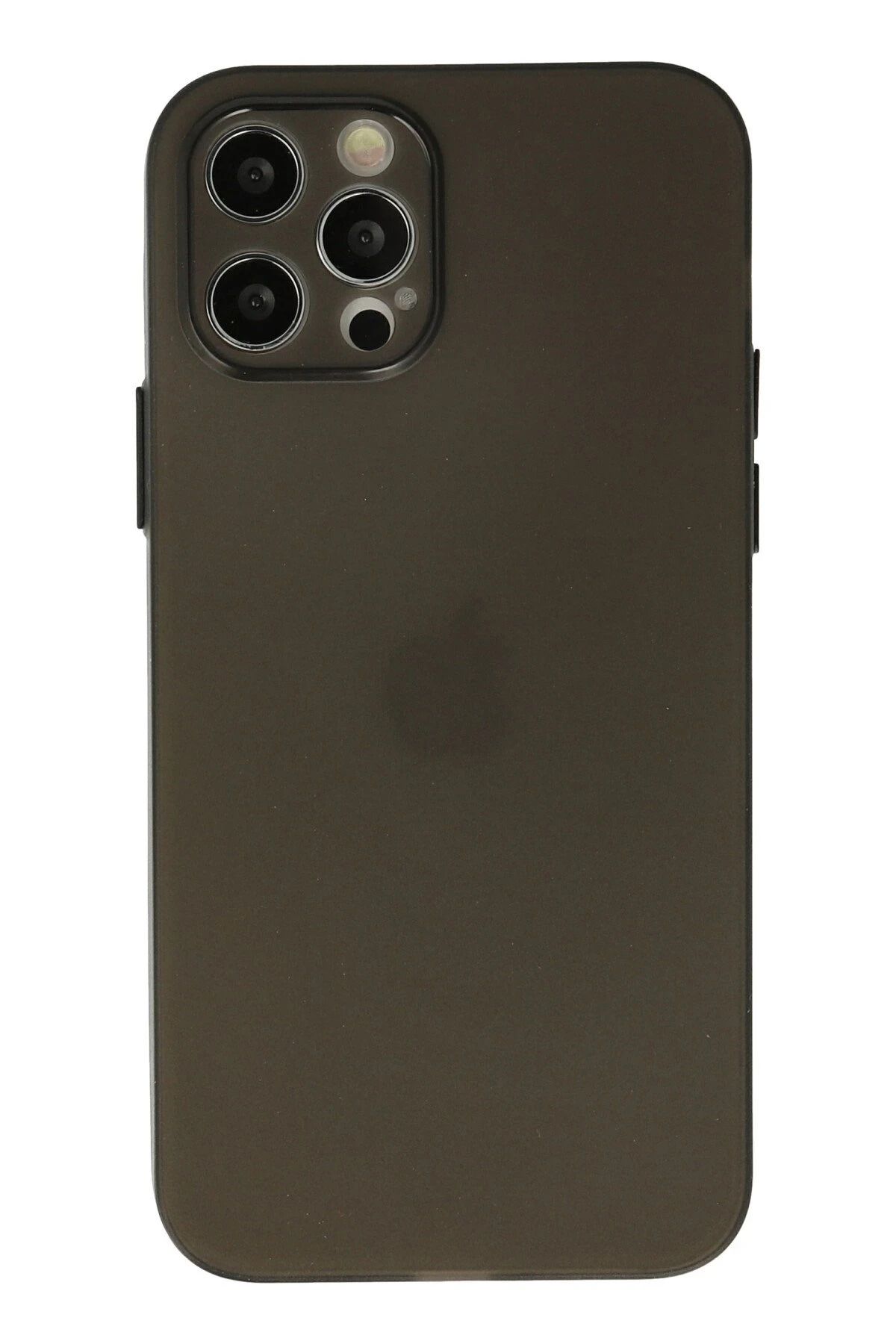 NewFace İphone 12 Pro Max Kılıf Silikon - Gri Flkry