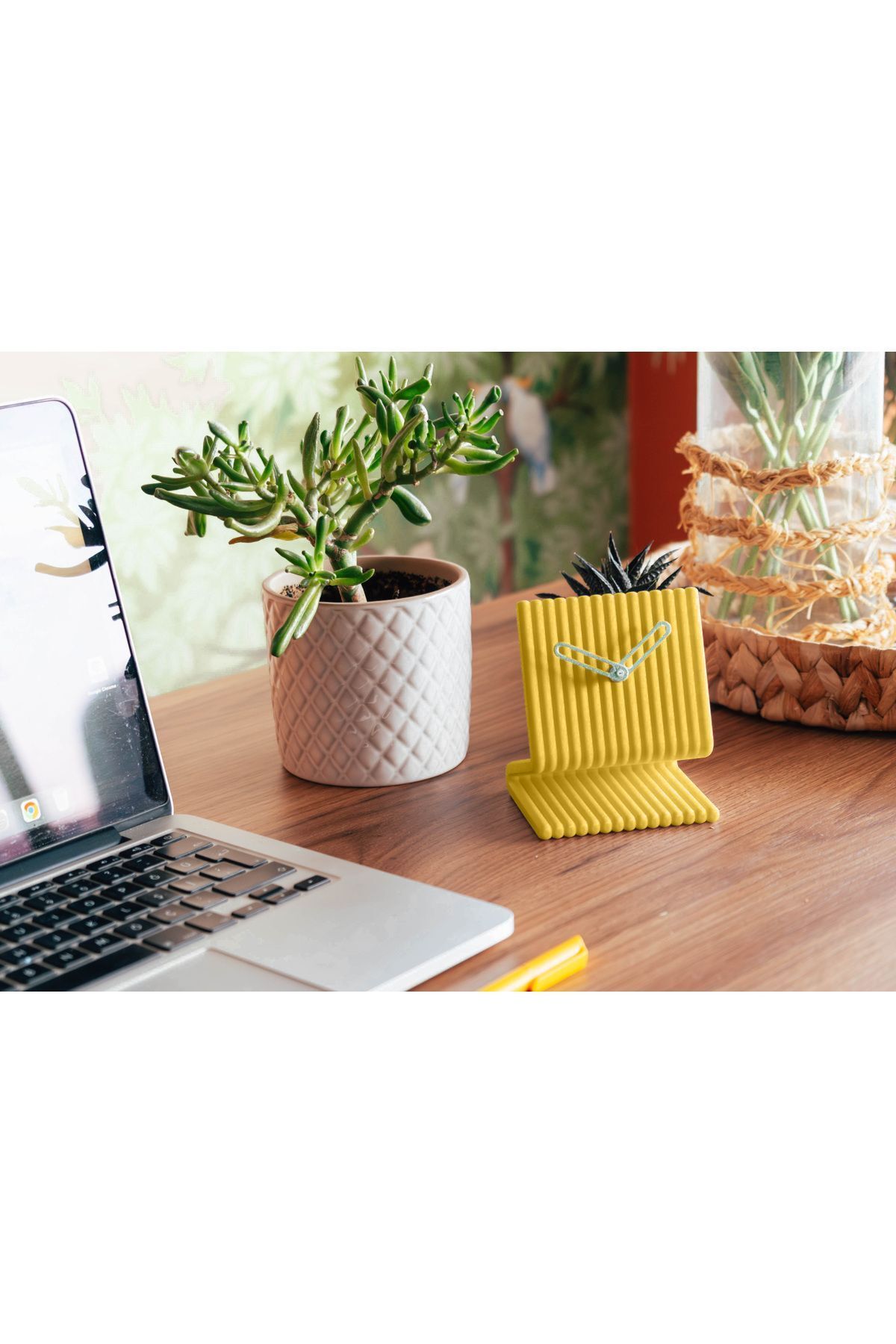 arslart Minimal Tasarımlı Masa Saati, Modern Dekoratif Saat, ofis saati, yatak yanı saati