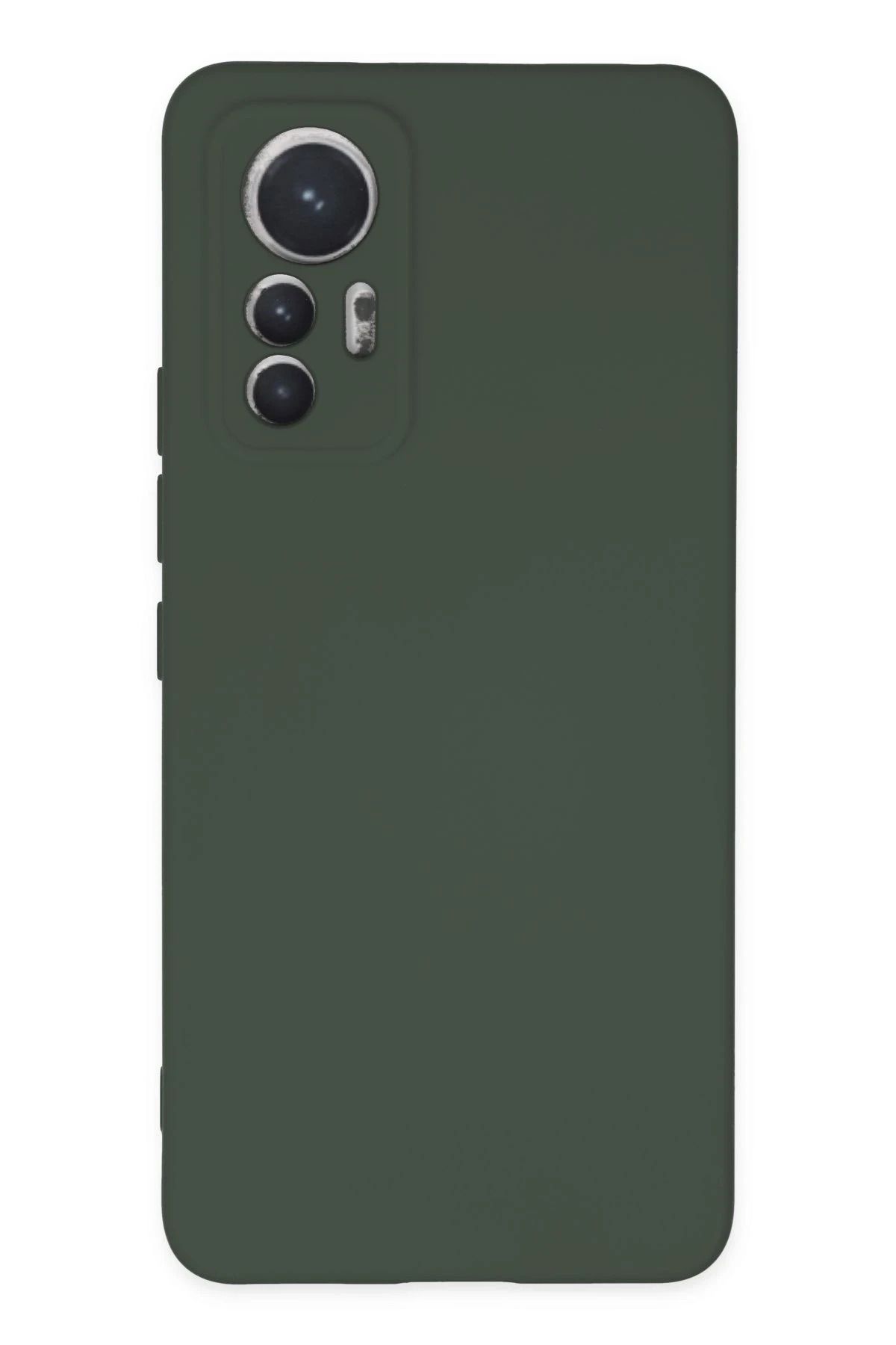 NewFace Xiaomi Mi 12 Lite Kılıf Nano içi Kadife Silikon - Koyu Yeşil JOJUA