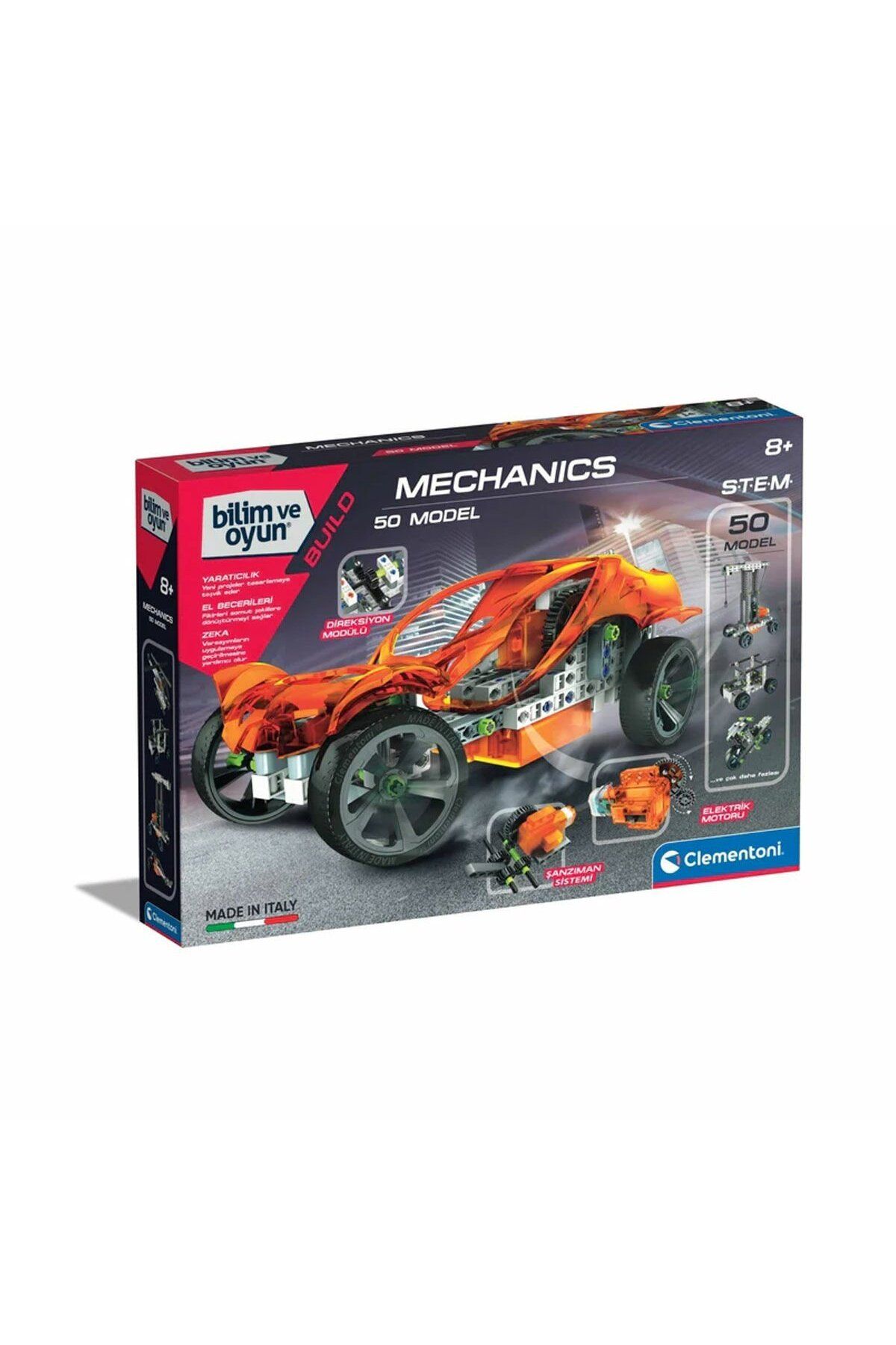 Clementoni Çocuk 75025TR Mekanik Laboratuvarı - 50 Model +8 yaş