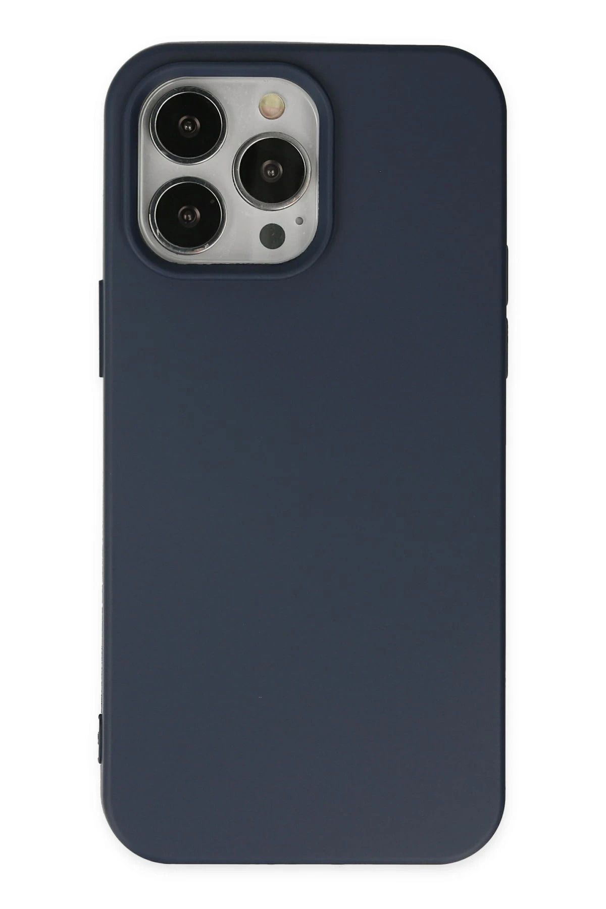 NewFace iPhone 14 Pro Max Kılıf Nano içi Kadife Silikon - Lacivert JOJUA
