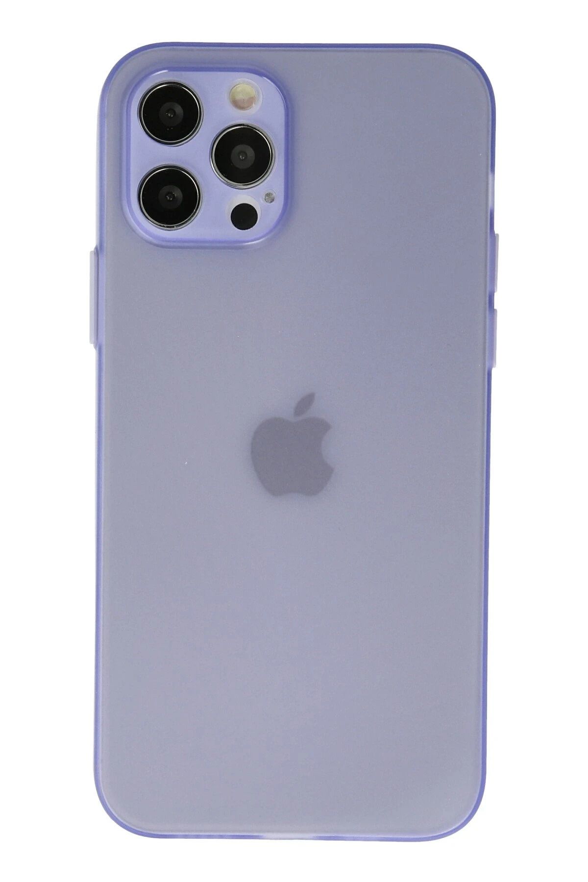 NewFace iPhone 12 Pro Max Kılıf Silikon - Mor FLKRY