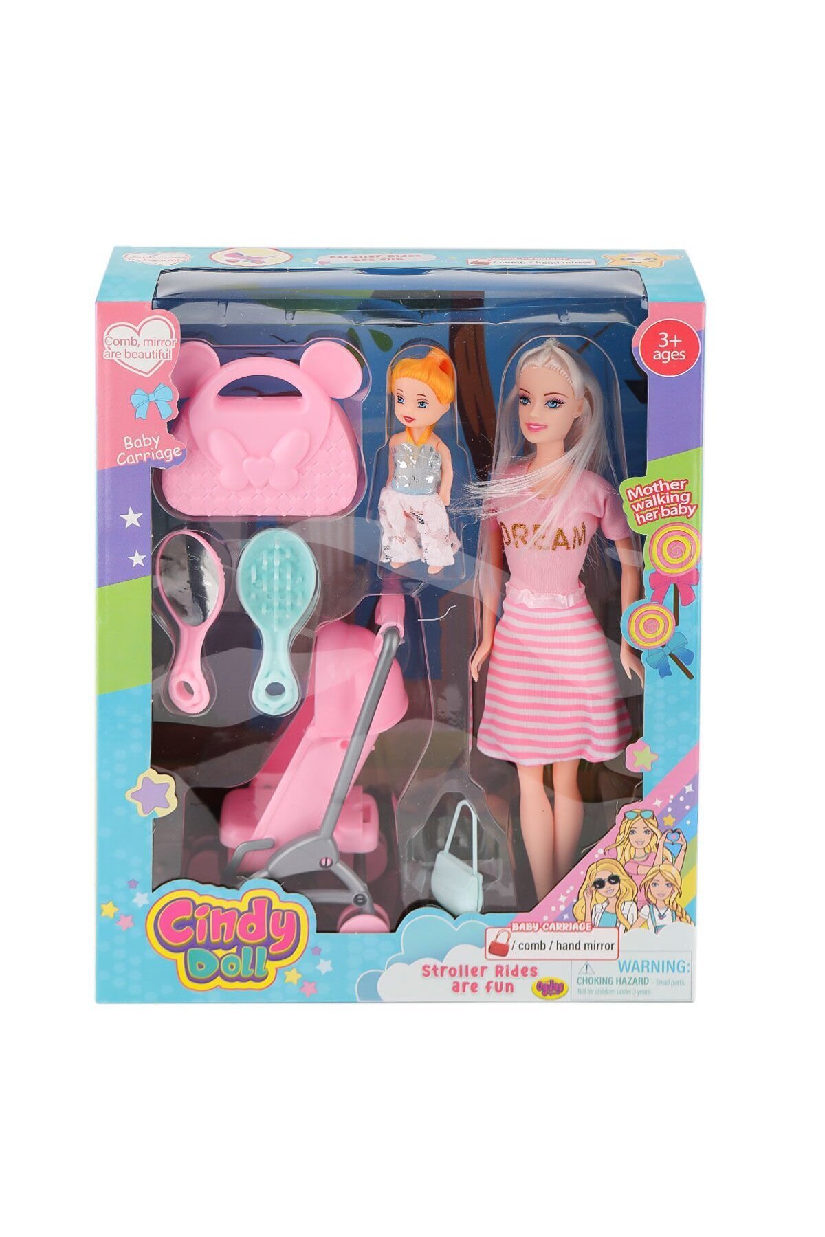 MRSPANCER 460957e - Eğlenceli Aktivite Oyuncağı Anlily Pusetli Bebek -Oydaş Oyuncak 1 Adet fotoğrafı 2 (önizleme)