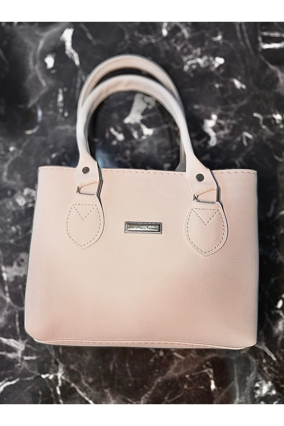 MODA Kadın Beyaz Kare Çanta, El Omuz Crossbody Çanta