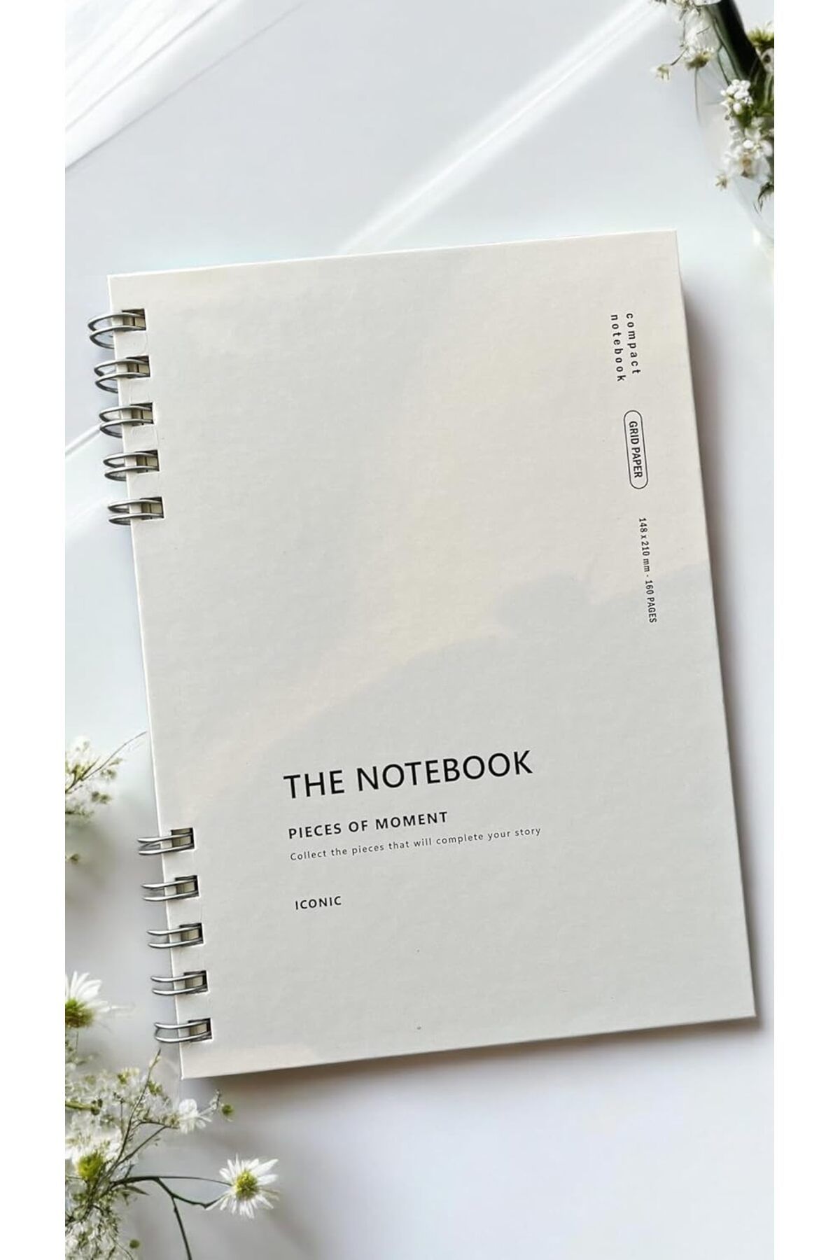 STOREMAX nffashopm Tanıtım Spiralli 80 Yaprak Kareli A5 Defter, Not Defteri, Okul Defteri, 4 Farklı Renk S