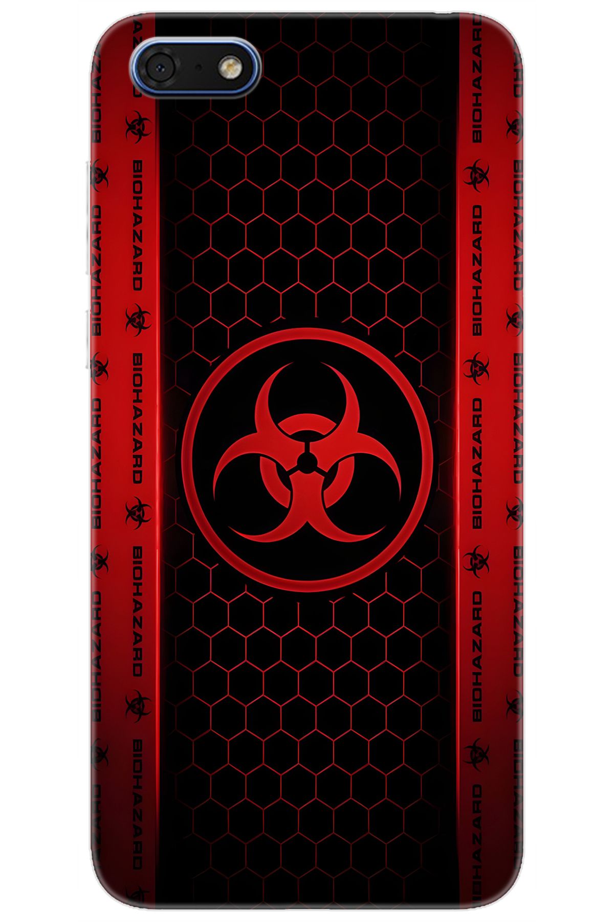Ceppare Huawei Y5 2018 (DRA-L21) Uyumlu Kılıf Desen Baskılı Silikon Biohazard STK:754 CP-VOUpYMt