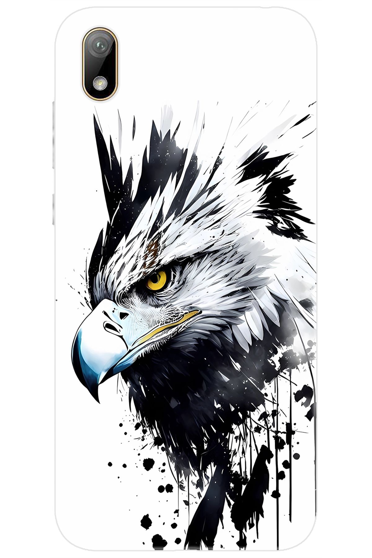 Ceppare Huawei Y5 2019 (AMN-LX2/LX9) Uyumlu Kılıf Desen Baskılı Silikon Kartal Serisi STK:1008 CP-WsjBffF