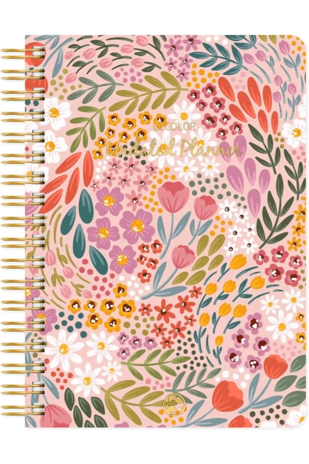 STOREMAX nffashopm Color Süresiz Planlayıcı Spiralli Ajanda Defter Botanical 17x24 cm storestarx 1051353