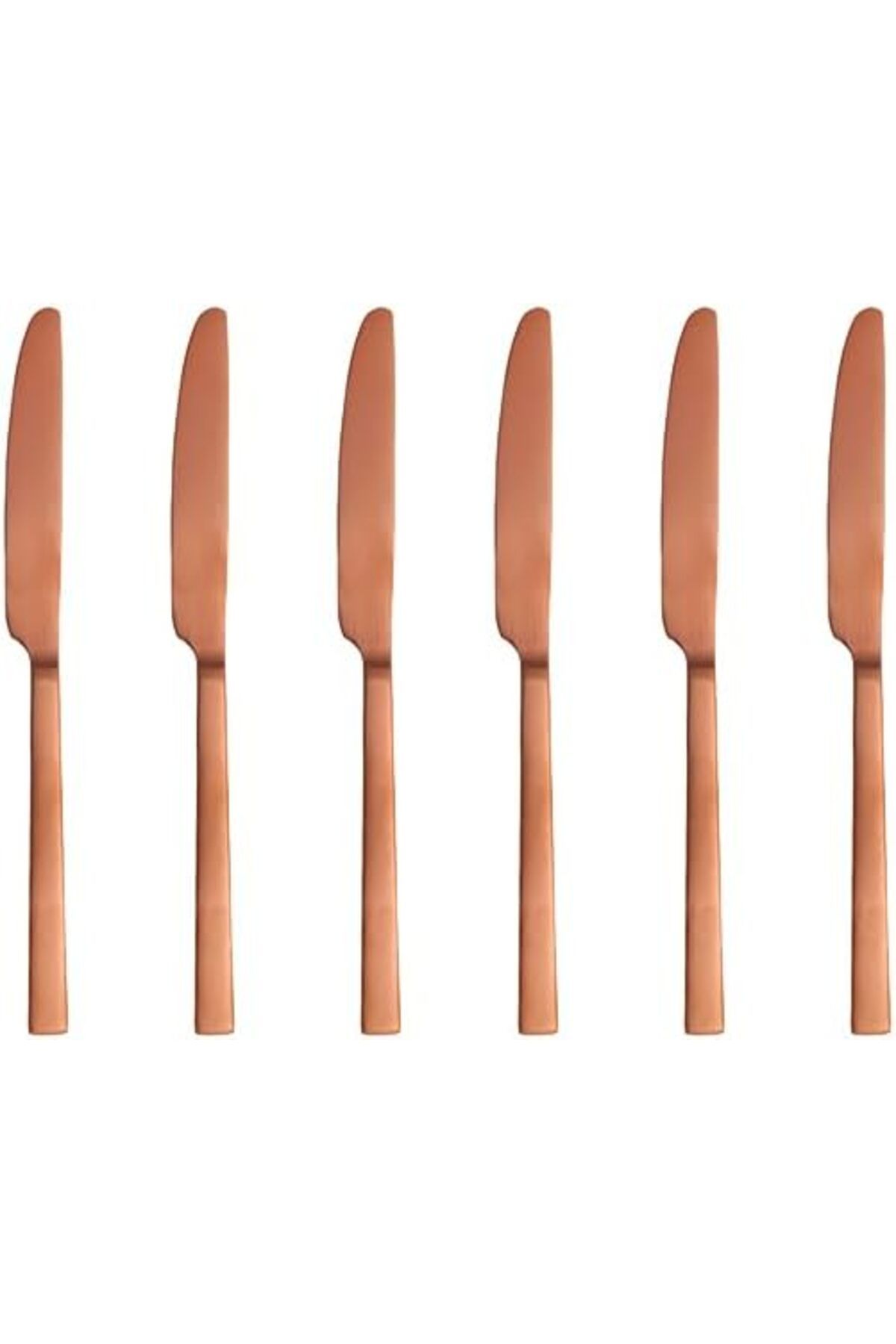 STOREMAX nffashopm Mat Bakır Tatlı Bıçak Seti 6 adet storestarx 1051353