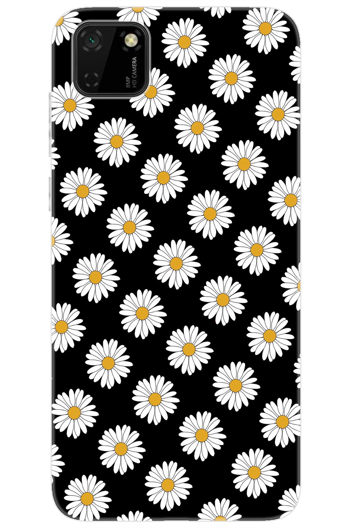 Ceppare Huawei Y5P (DRA-LX9) Uyumlu Kılıf Desen Baskılı Silikon Papatya Serisi STK:634 CP-tuZYMEO