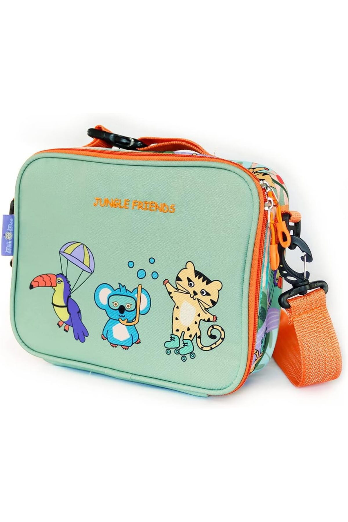 STOREMAX daiviolastore Moo Soft Cuddles & Isı Yalıtımlı Beslenme Çantası Jungle Friends DLStore 990396