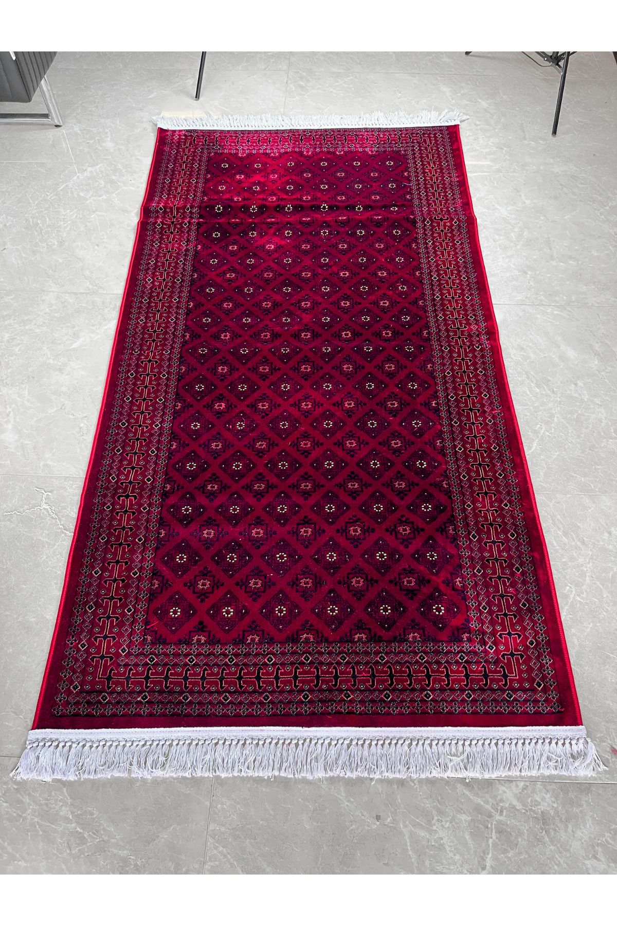 Buhara Tekstil Premium Türkmen Bordo 2x1 Metre Halı