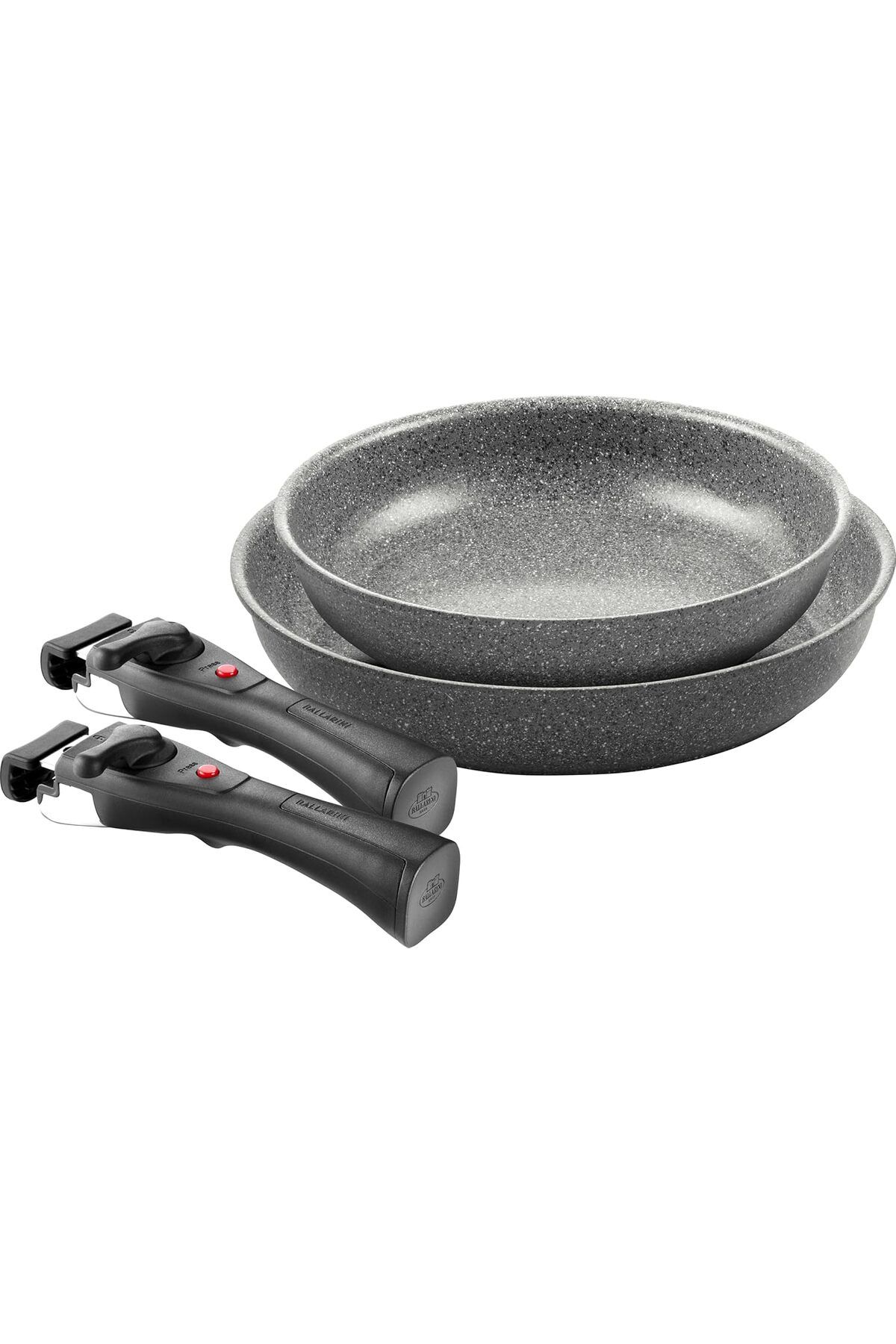 STOREMAX nffashopm Torre kızartma tavası seti, seramik kaplama, 24 + 28 cm, indüksiyonlu ocaklara uygun, 2