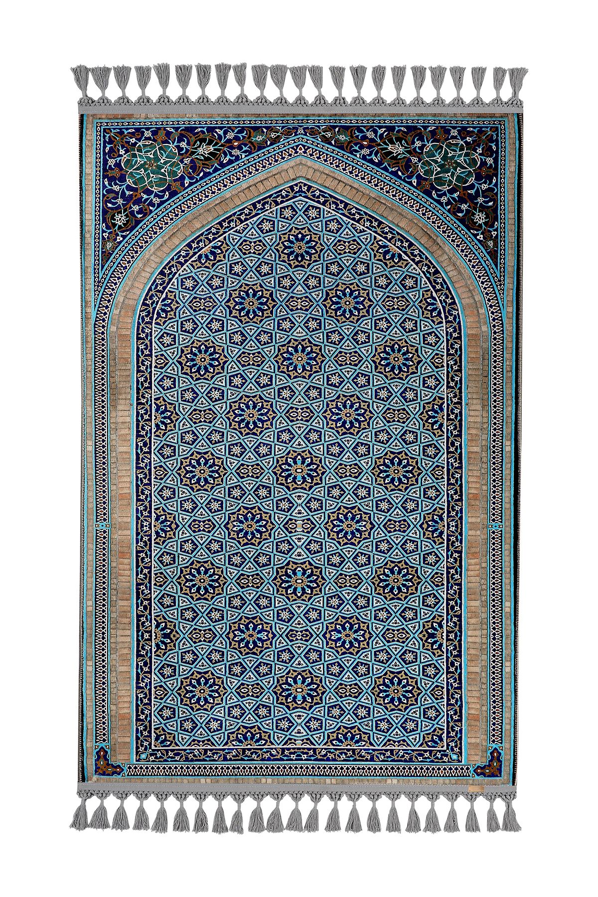 PrayerRug seccade,namazlık,hediyelik,çeyizlik,çok yumuşak dokuya sahip 7 mm kalınlıkta ipeksi dokunuş