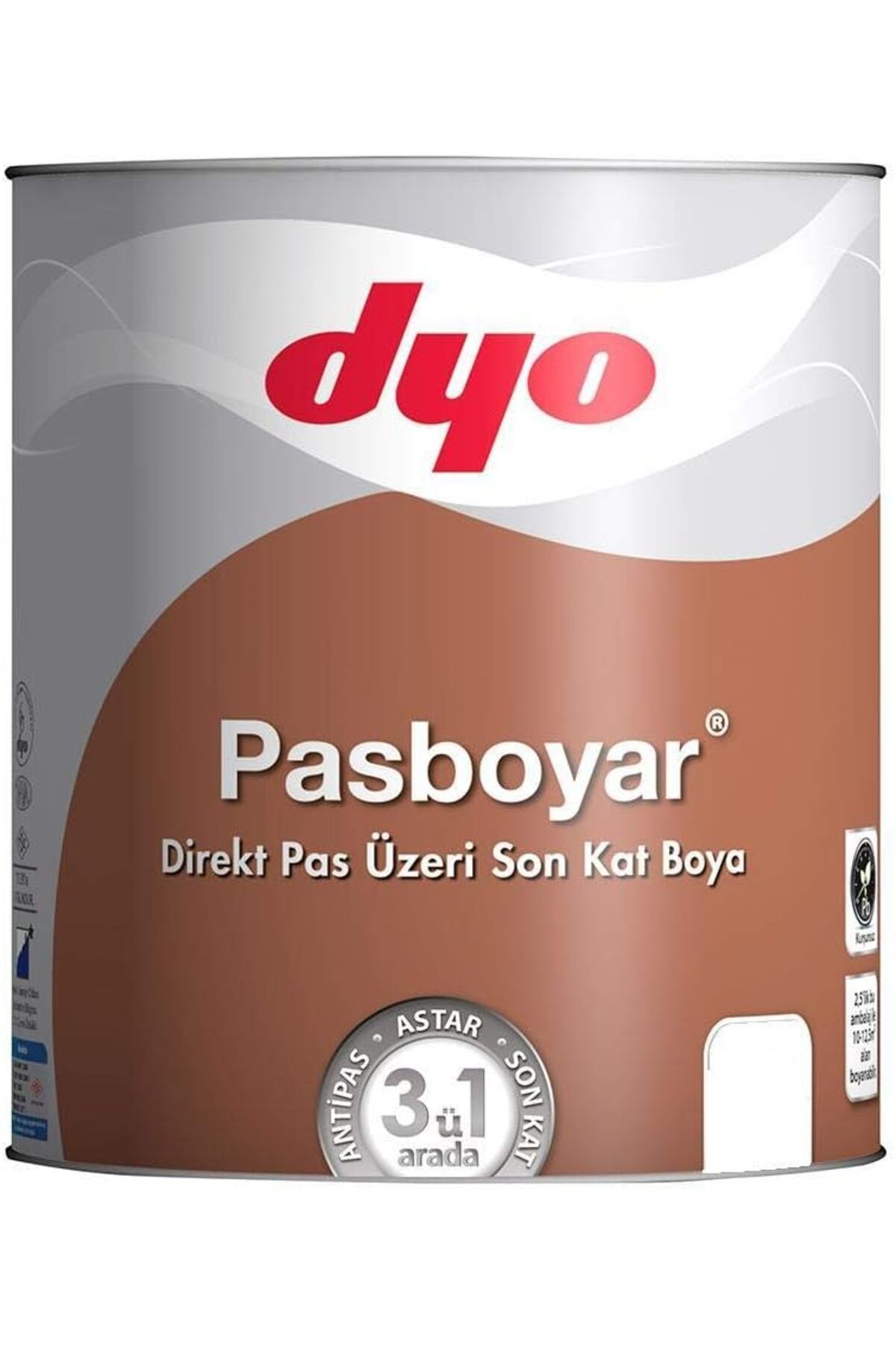 yenibagshop Pasboyar 2,5 Litre Mat Beyaz Pasboyası