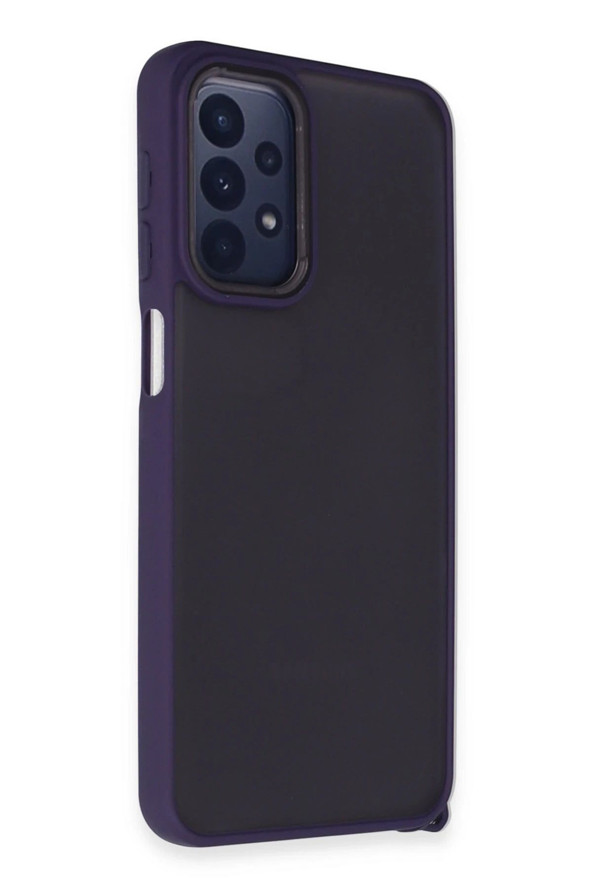 NewFace Samsung Galaxy A23 4G Kılıf Elegant Kapak - Derin Mor JOJUA