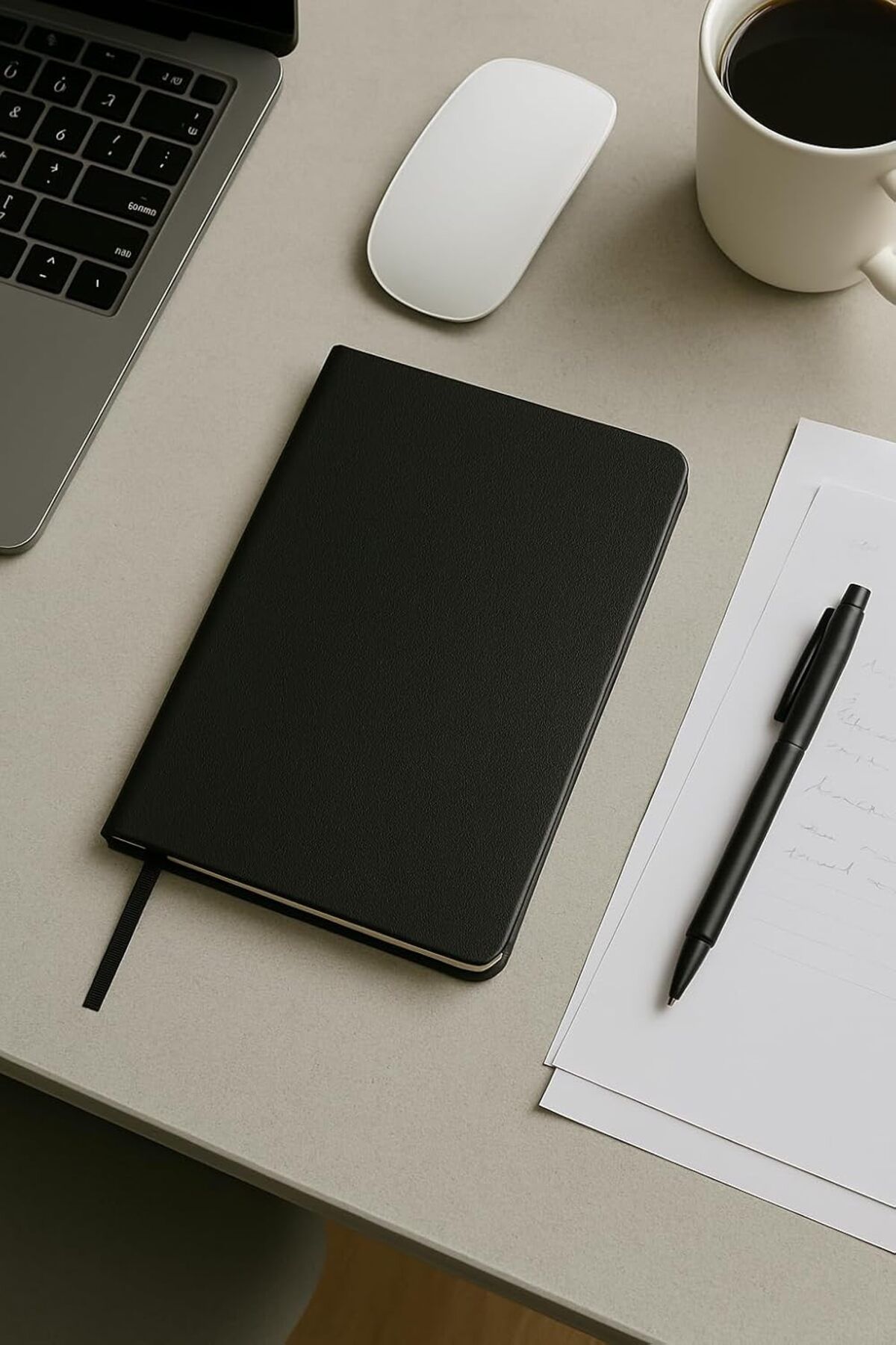STOREMAX nffashopm Tanıtım Defter, Çizgisiz Defter, Siyah Termo Deri Kapaklı Çizgisiz Defter, 128 Yaprak
