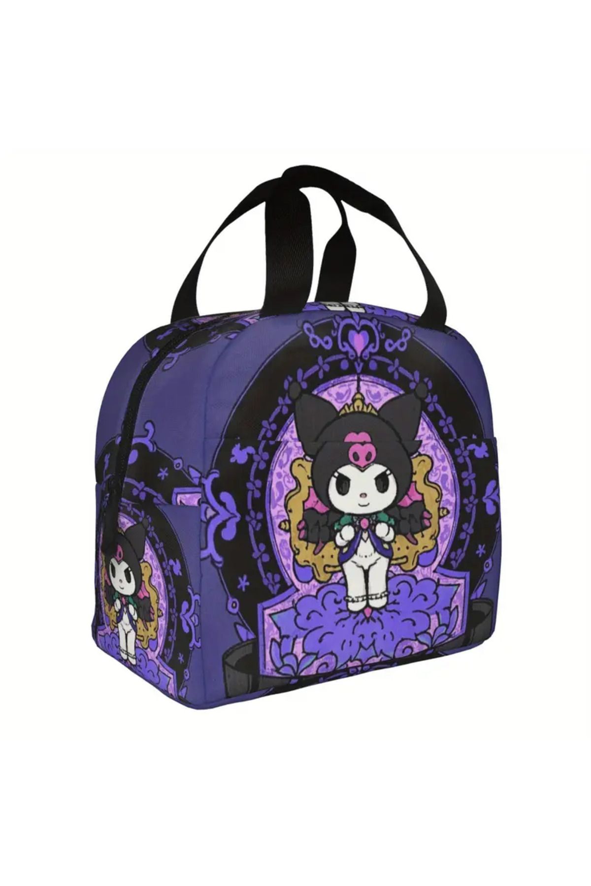 ada çanta kırtasiye Beslenme çantası izoleli sıcak soğuk koruma kuromi figürlü (22*20*13cm)
