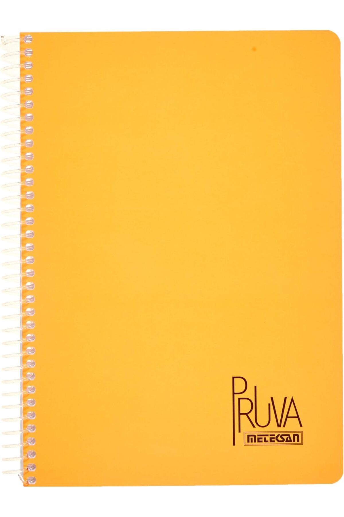 STOREMAX nffashopm Pruva A4 Pet Spiralli Karton Kapaklı Defter 144 Yaprak - Çizgili - Turuncu storestarx 10